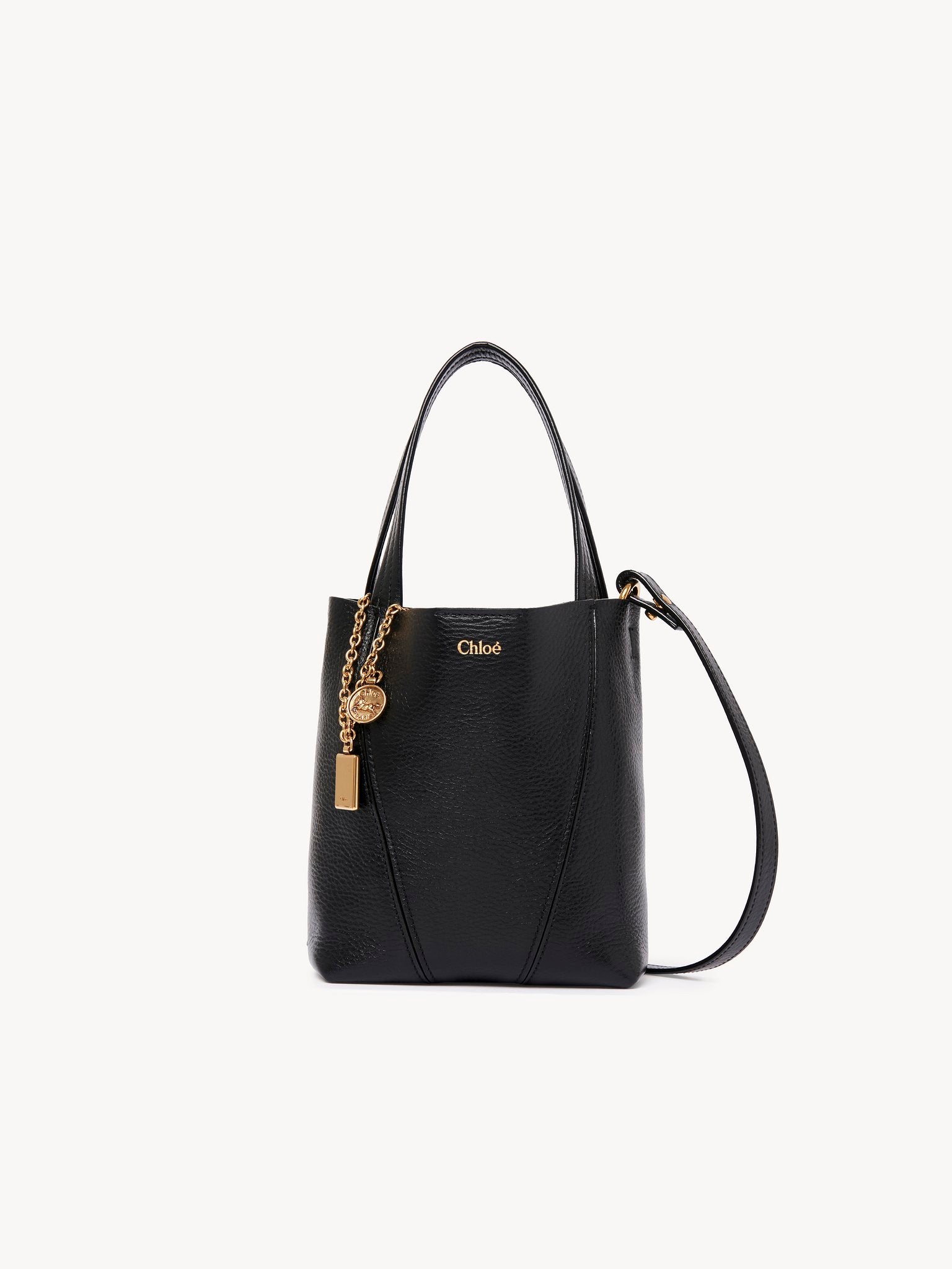 Chloé Chloé - Small Chloé Spin tote bag in grained leather
