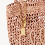 Chloé Chloé - Small Summer Banana tote bag in raffia