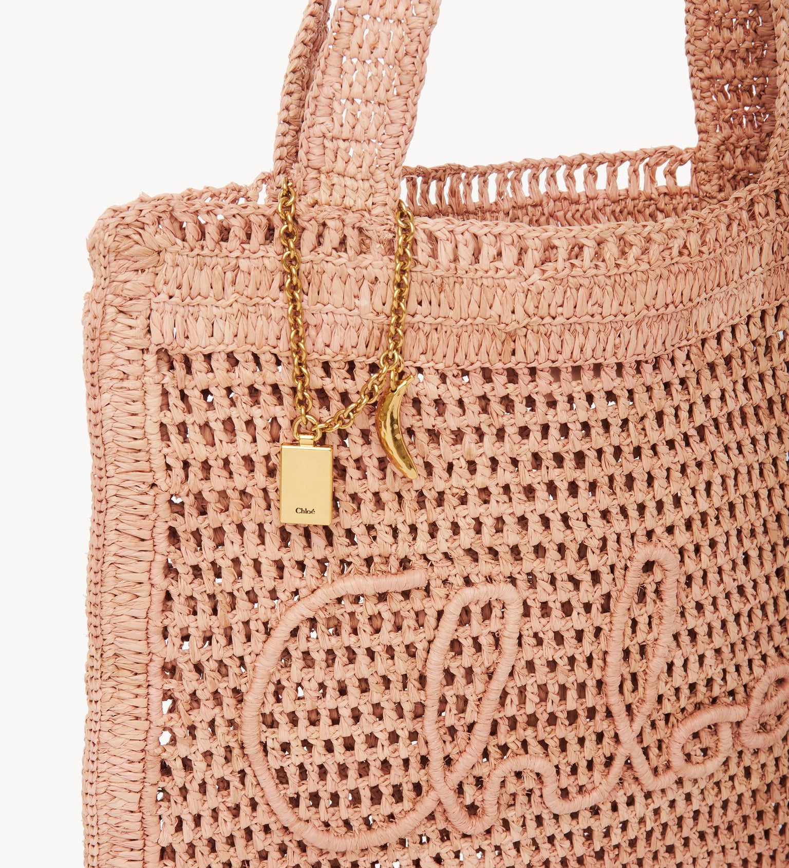 Chloé Chloé - Summer Banana tote bag in raffia