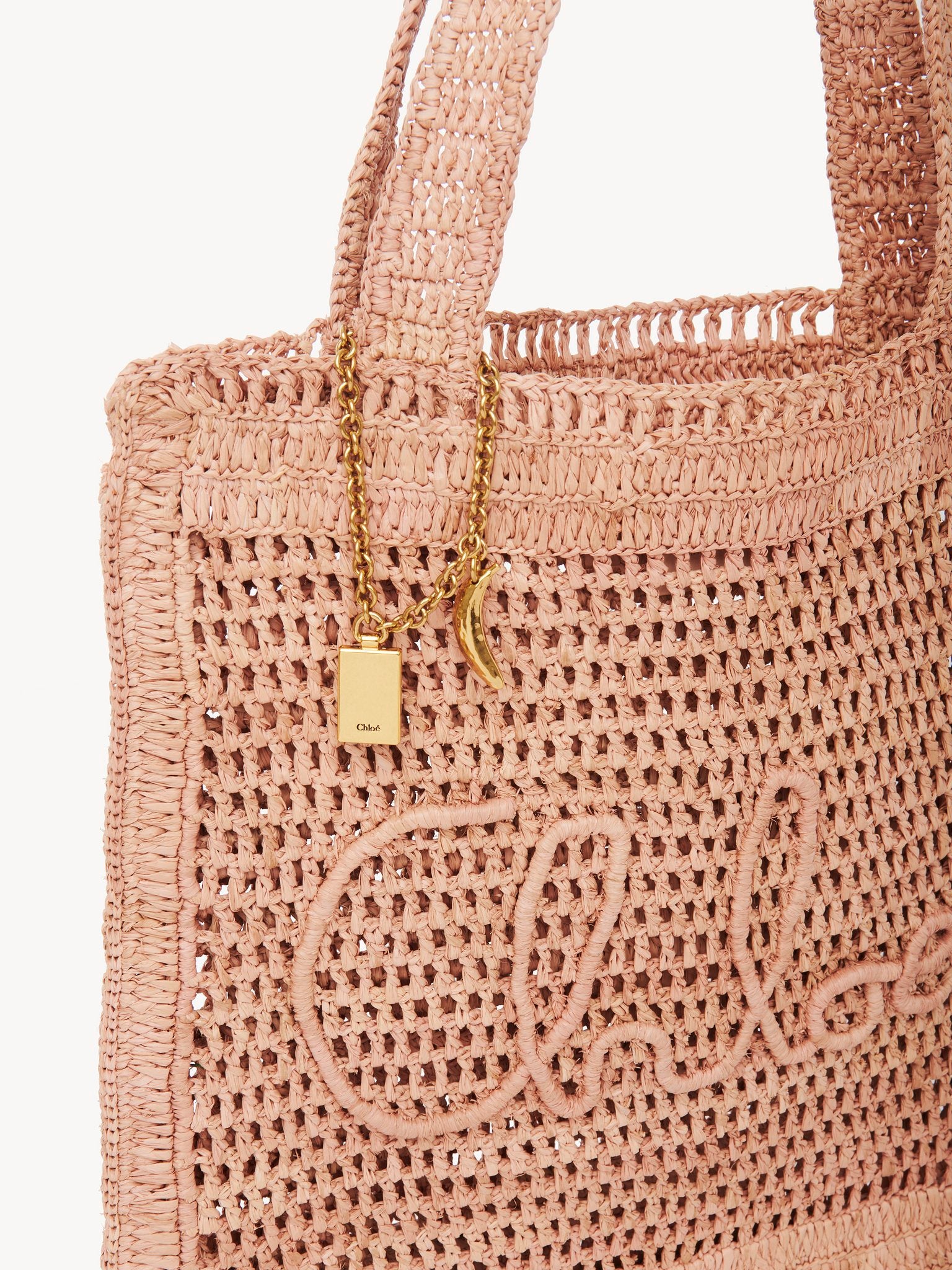 Chloé Chloé - Summer Banana tote bag in raffia