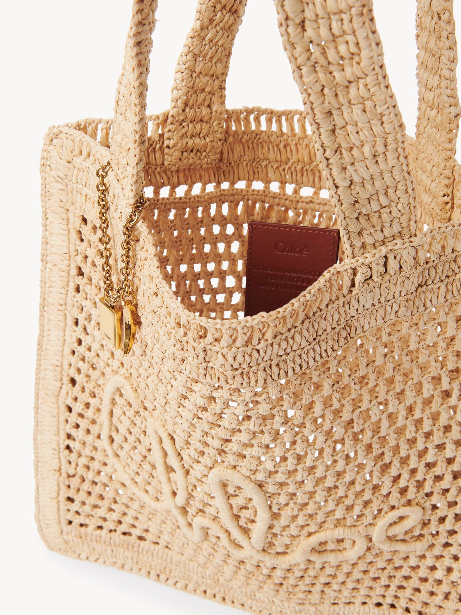 Chloé Chloé - Summer Banana tote bag in raffia