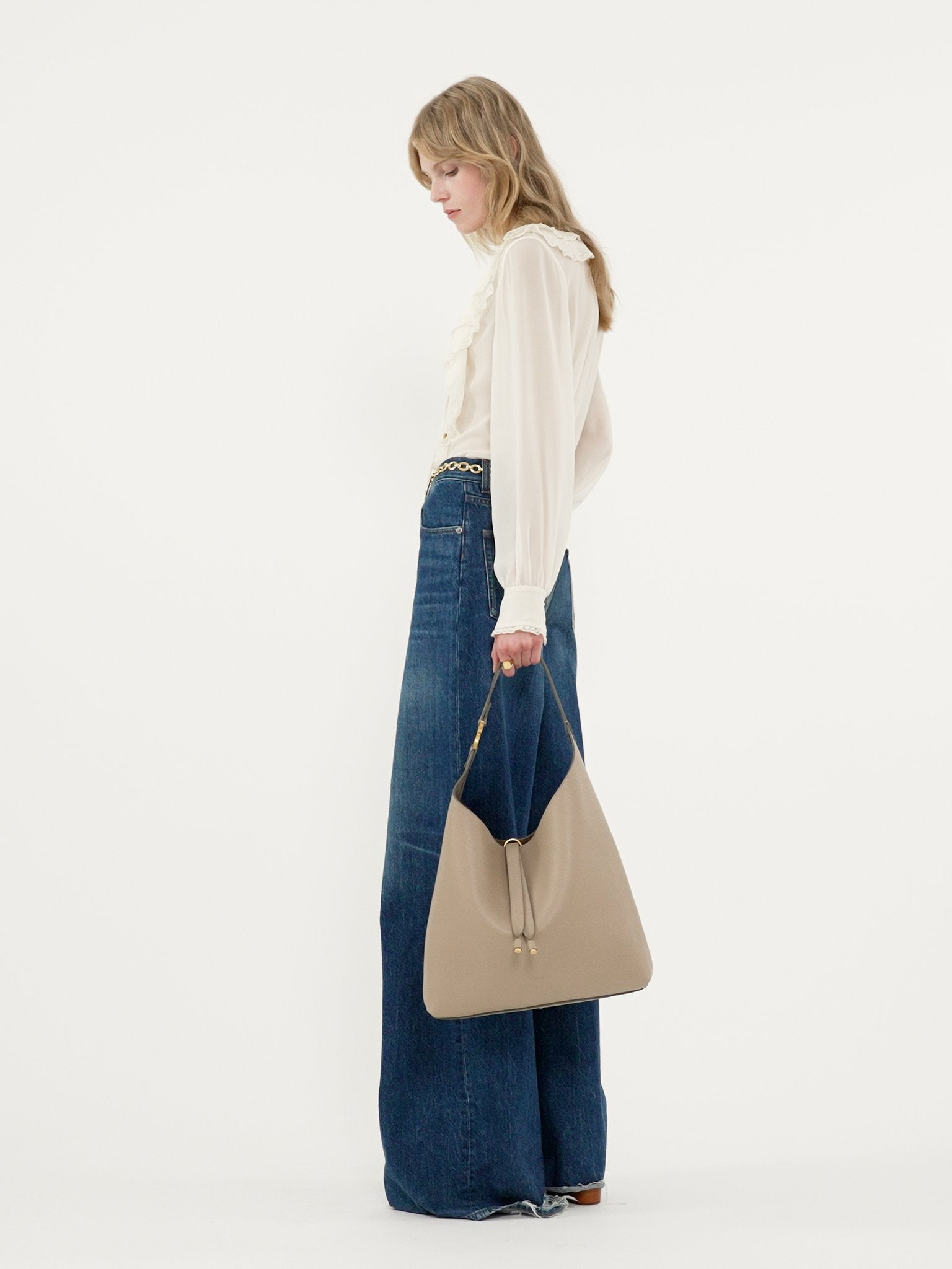 Chloé Chloé - Marcie hobo bag in grained leather