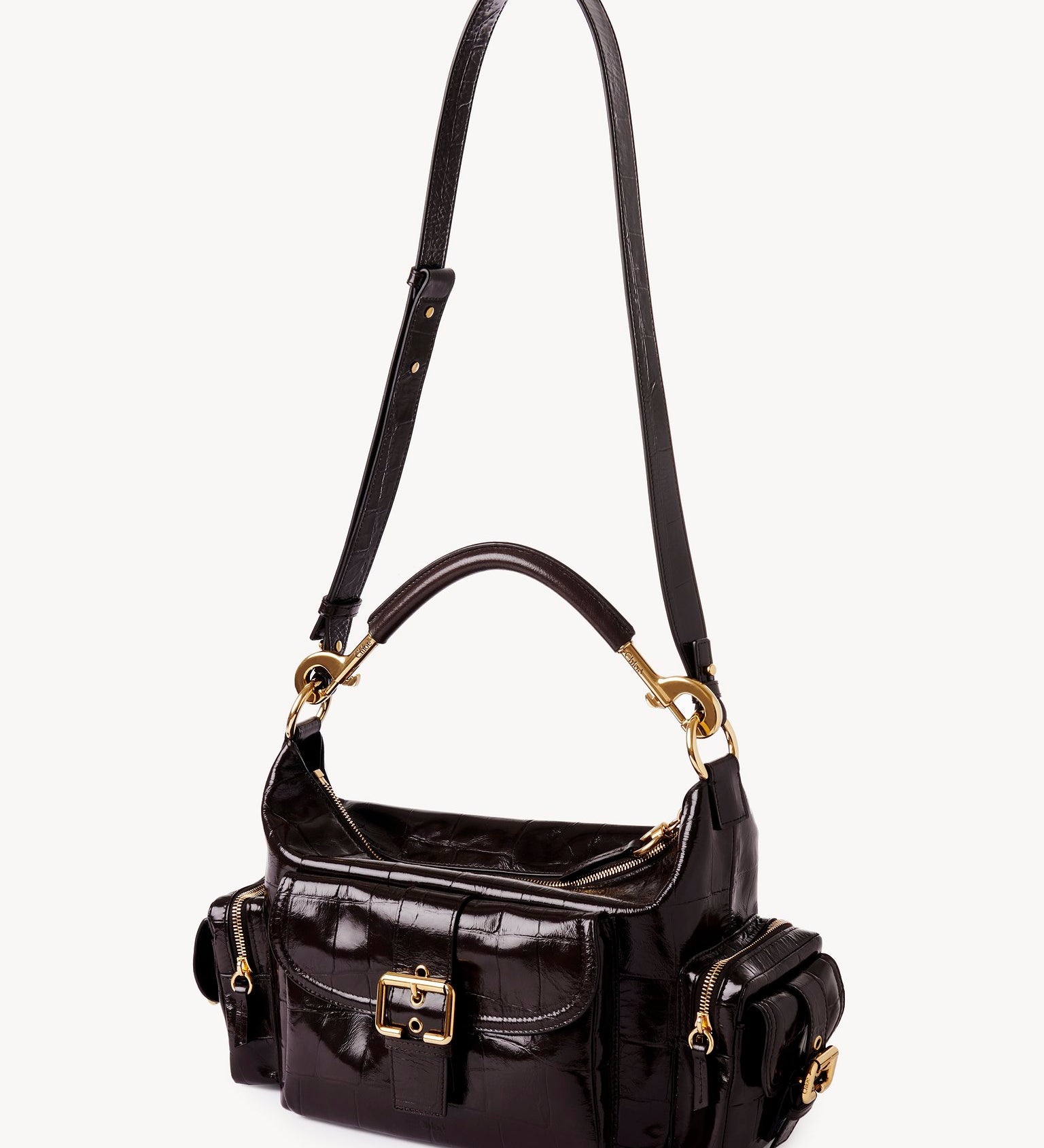 Chloé Chloé - Camera bag in croco-effect leather