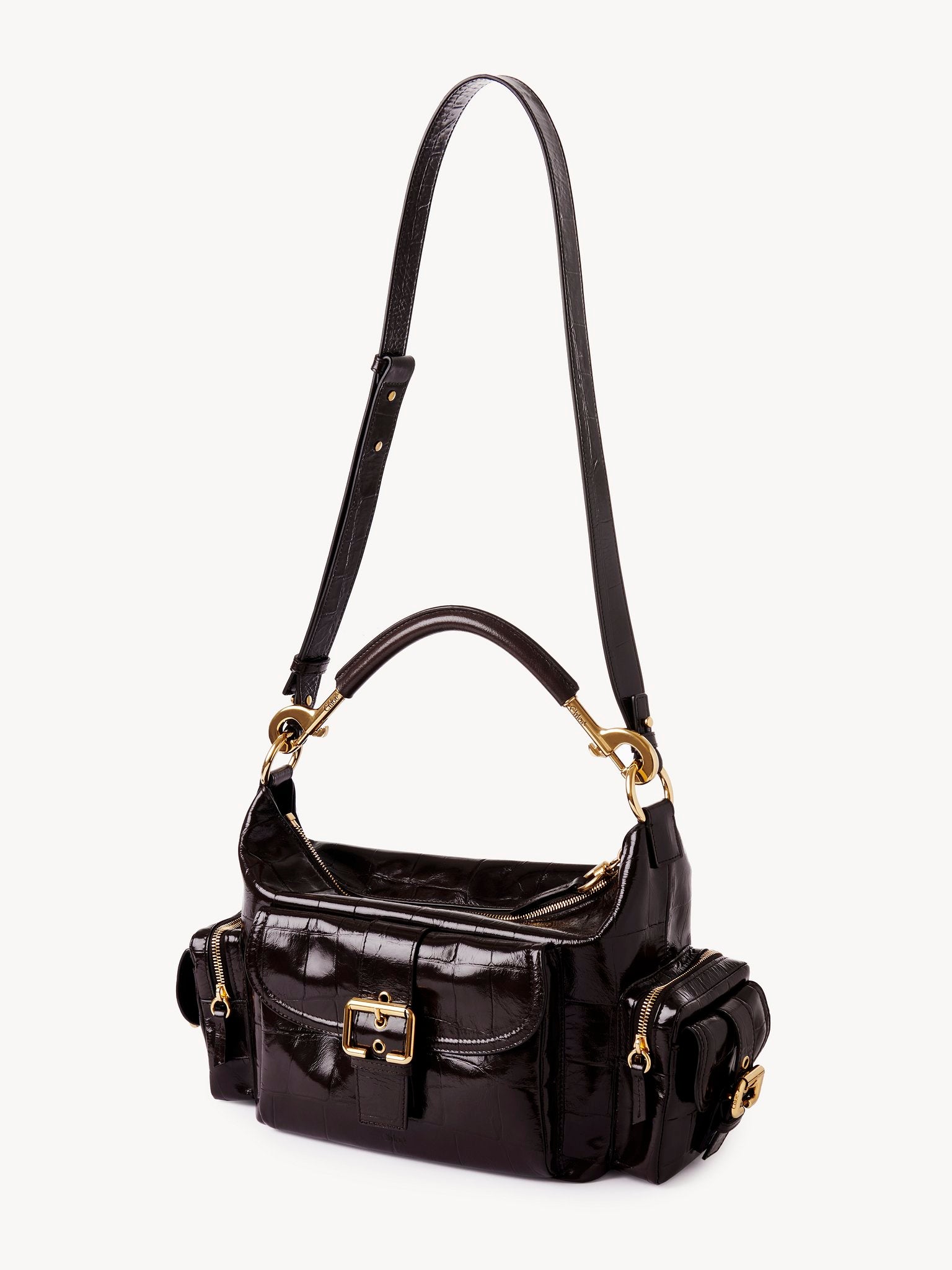 Chloé Chloé - Camera bag in croco-effect leather
