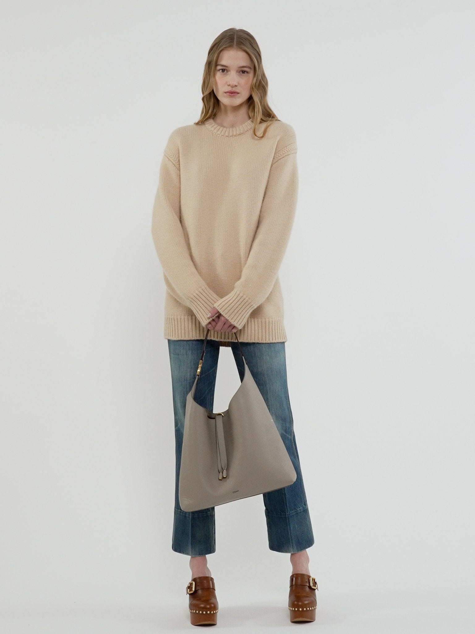 Chloé Chloé - Marcie hobo bag in grained leather