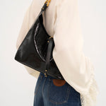 Chloé Chloé - Small Marcie hobo bag in croco-effect leather