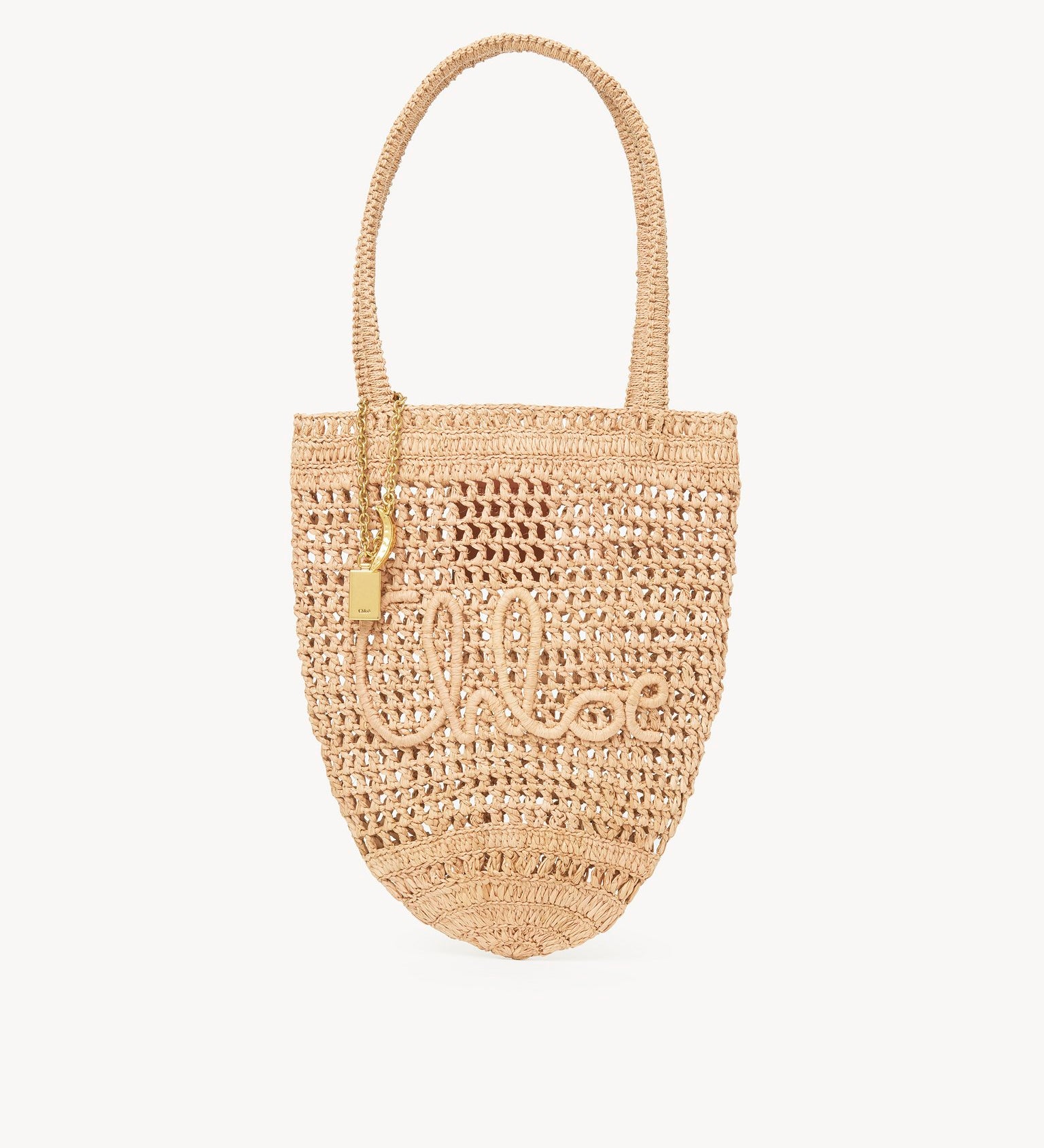 Chloé Chloé - Small Summer Banana tote bag in raffia