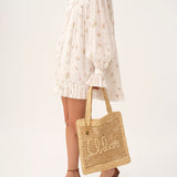 Chloé Chloé - Summer Banana tote bag in raffia