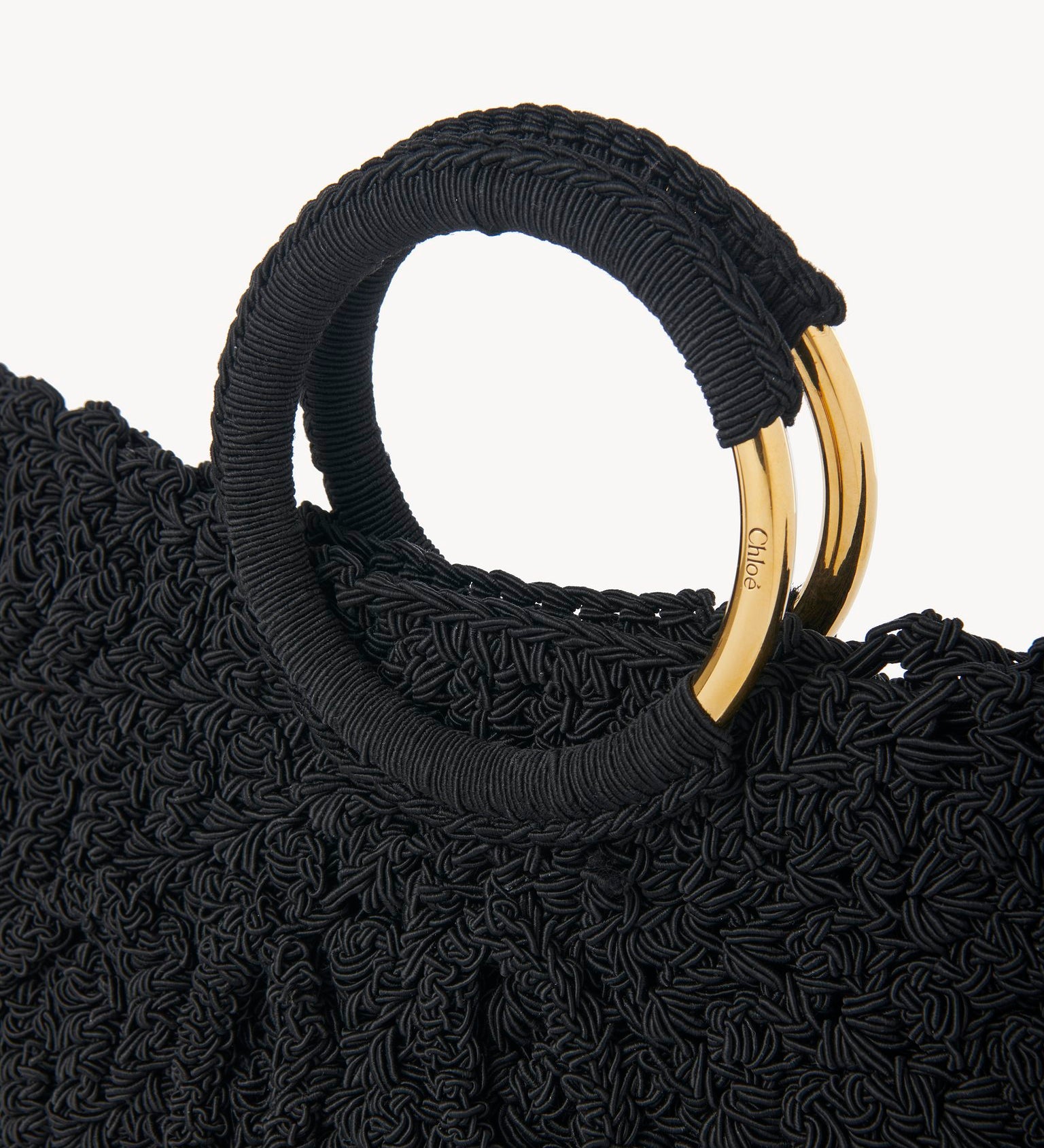 Chloé Chloé - Small Bracelet Paravent tote bag in crochet