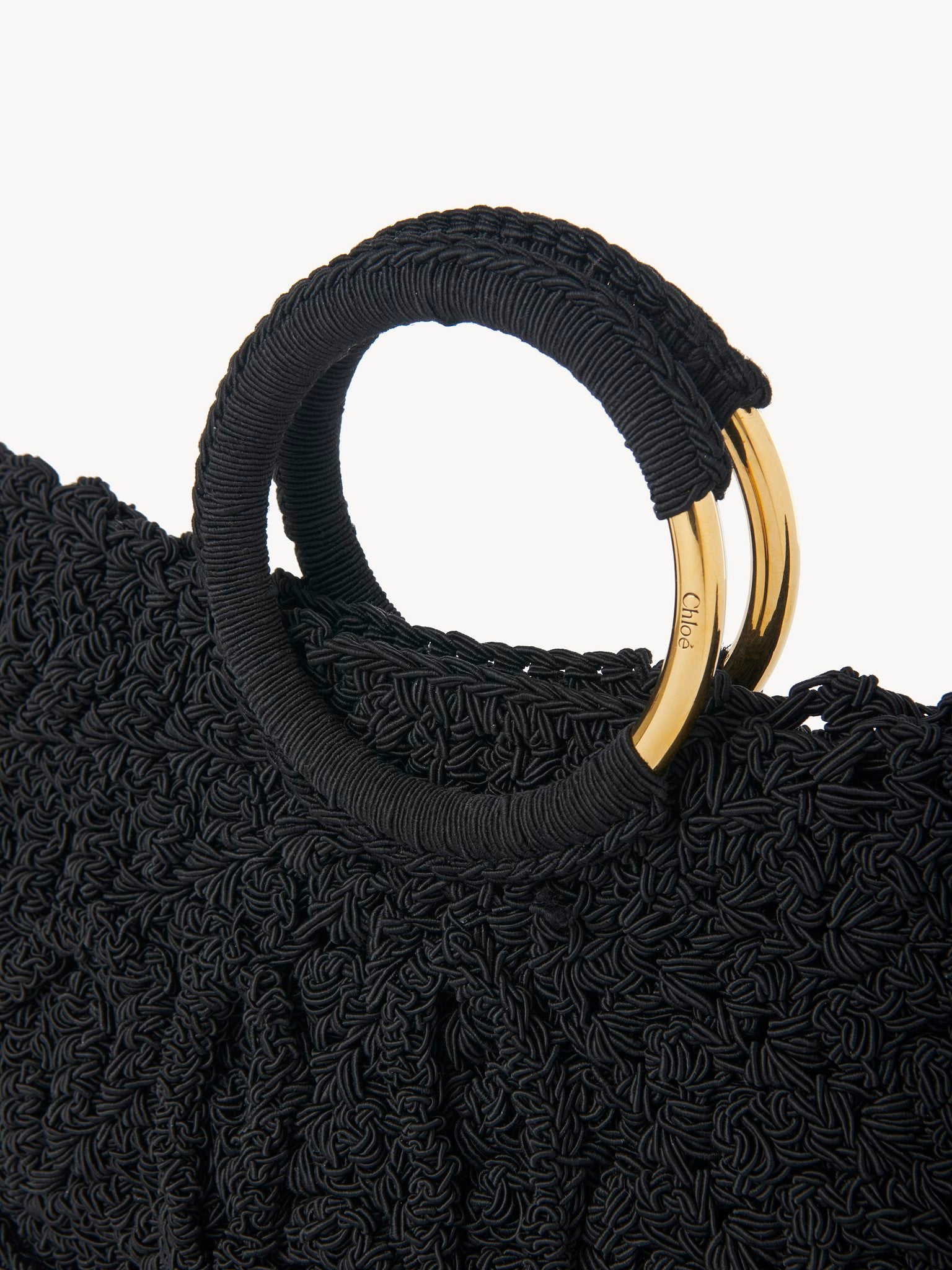 Chloé Chloé - Small Bracelet Paravent tote bag in crochet