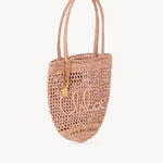 Chloé Chloé - Small Summer Banana tote bag in raffia