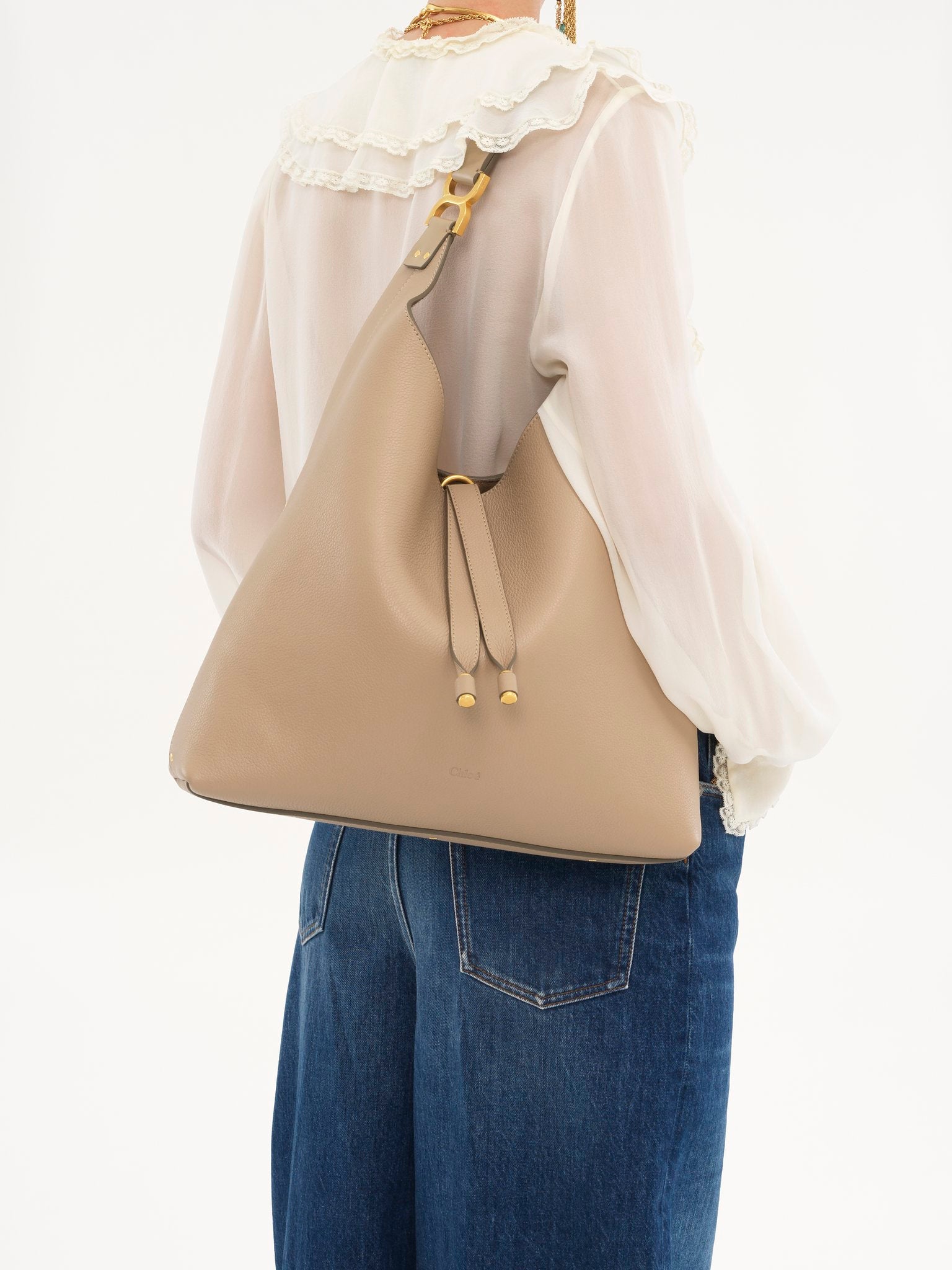 Chloé Chloé - Marcie hobo bag in grained leather