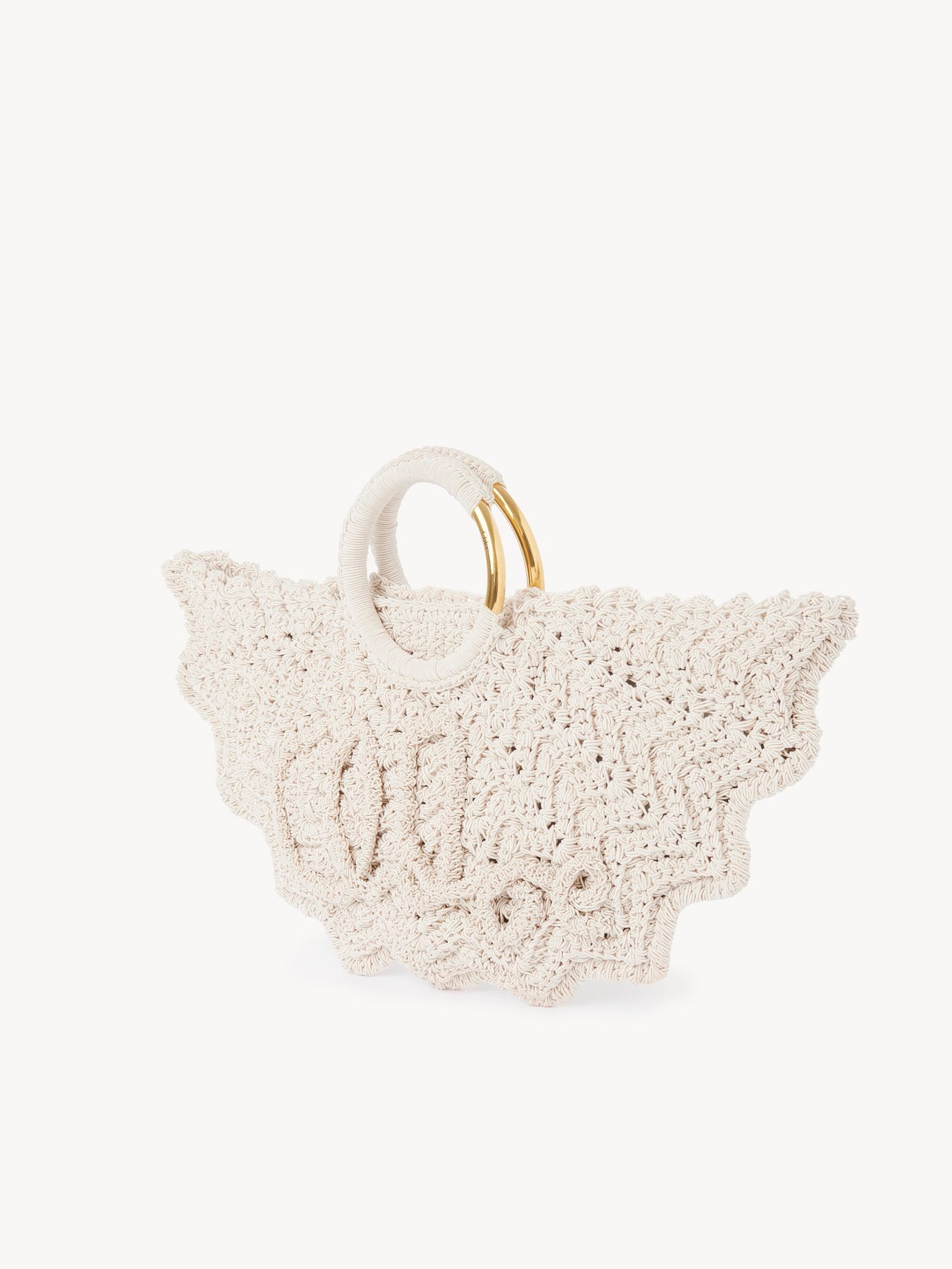 Chloé Chloé - Small Bracelet Paravent tote bag in crochet
