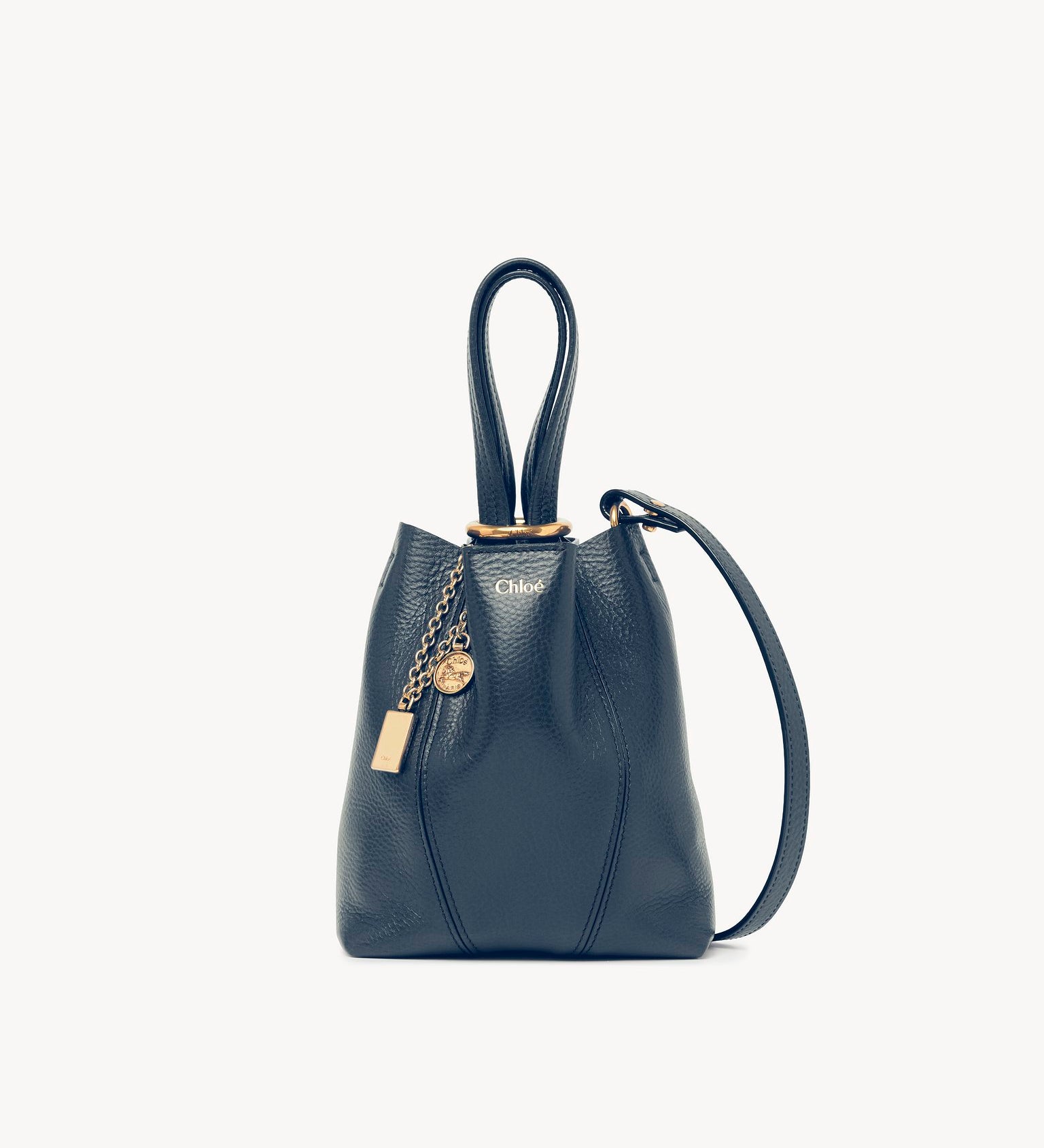 Chloé Chloé - Small Chloé Spin tote bag in grained leather