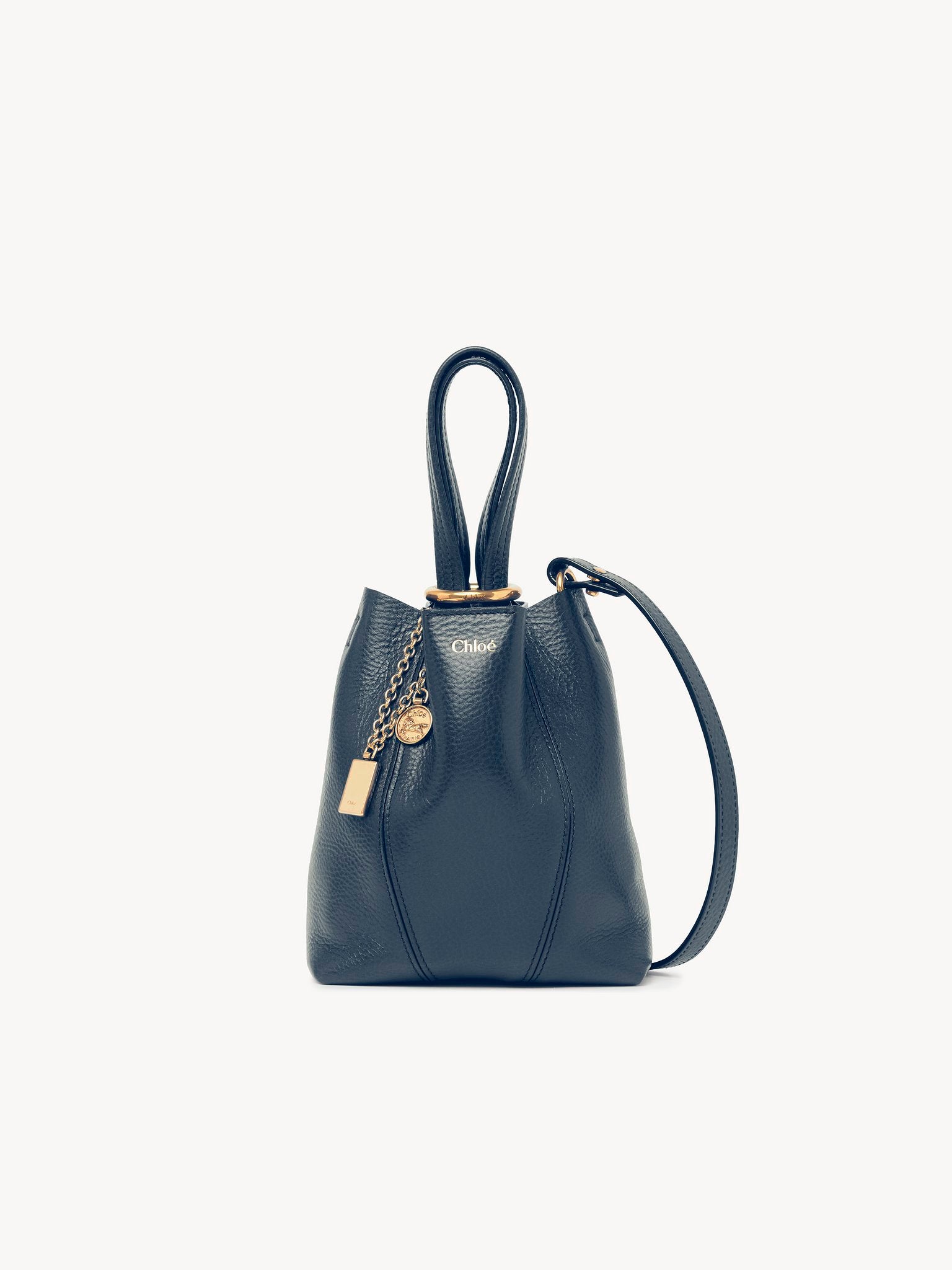 Chloé Chloé - Small Chloé Spin tote bag in grained leather