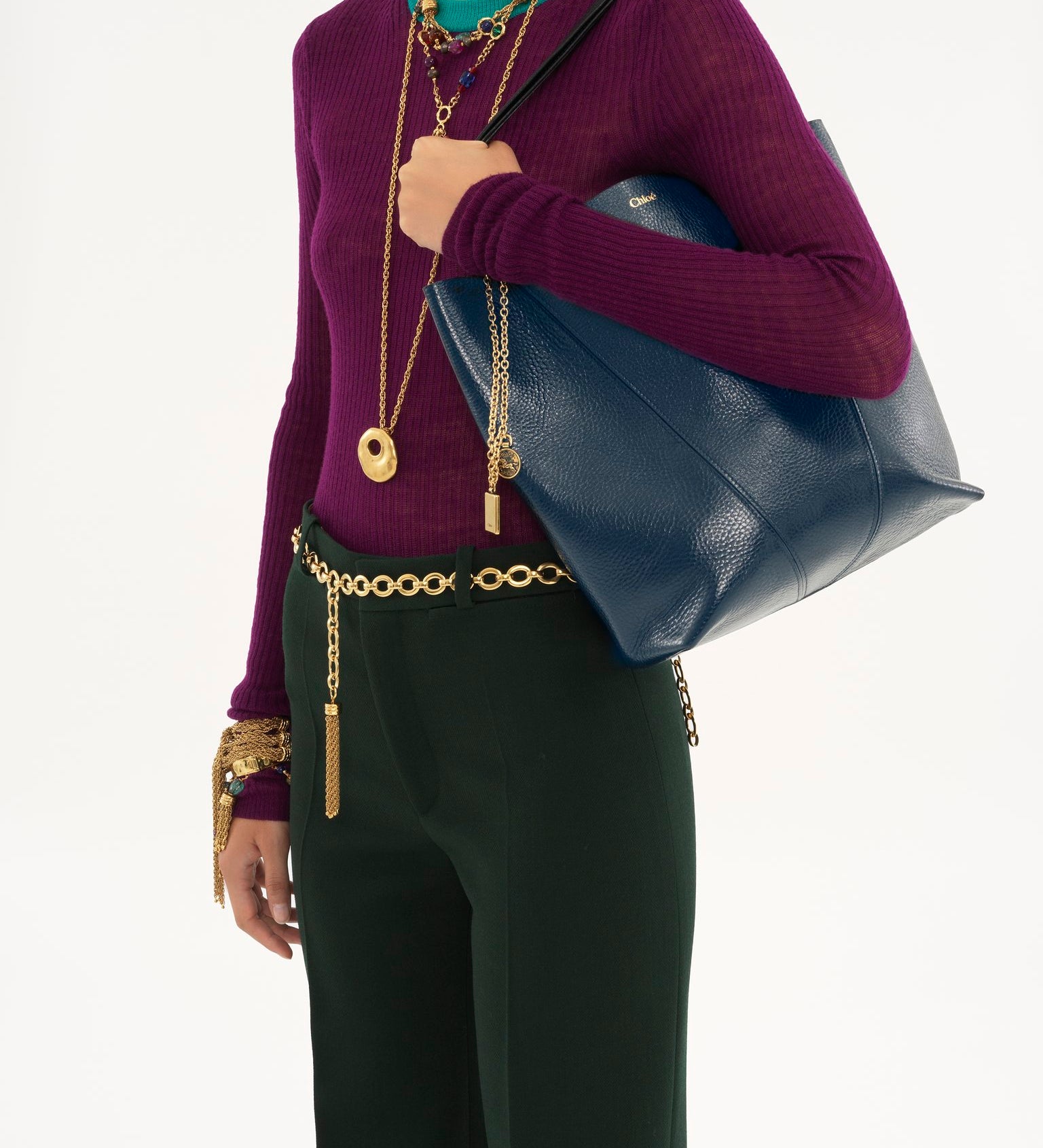 Chloé Chloé - Chloé Spin tote bag in grained leather