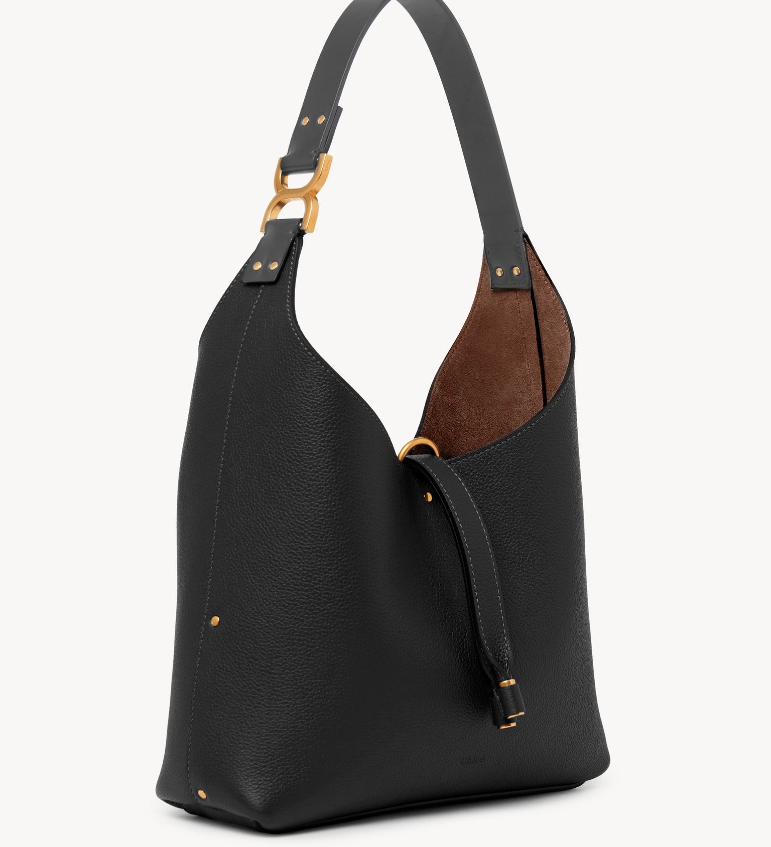 Chloé Chloé - Small Marcie hobo bag in grained leather