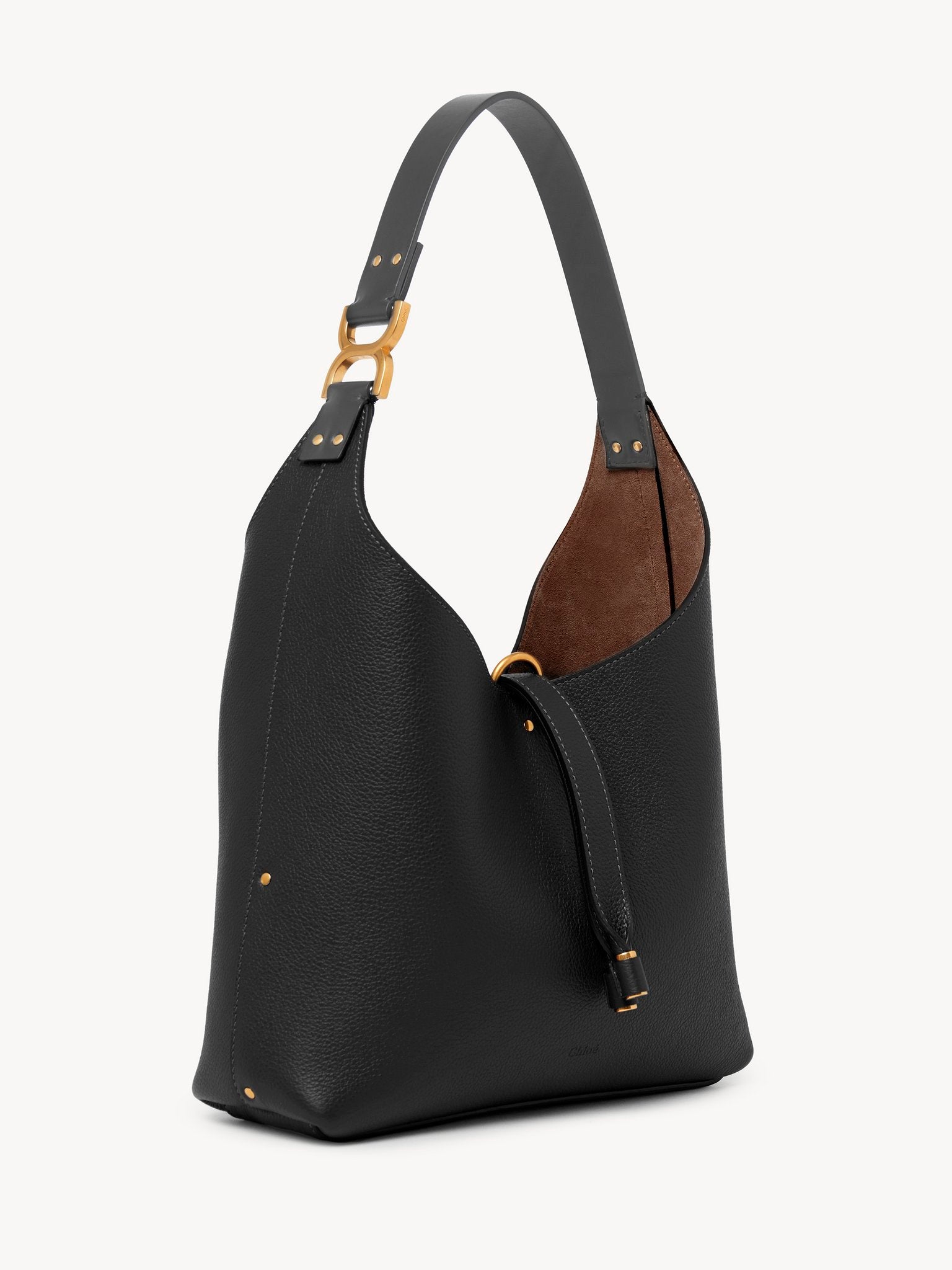 Chloé Chloé - Small Marcie hobo bag in grained leather