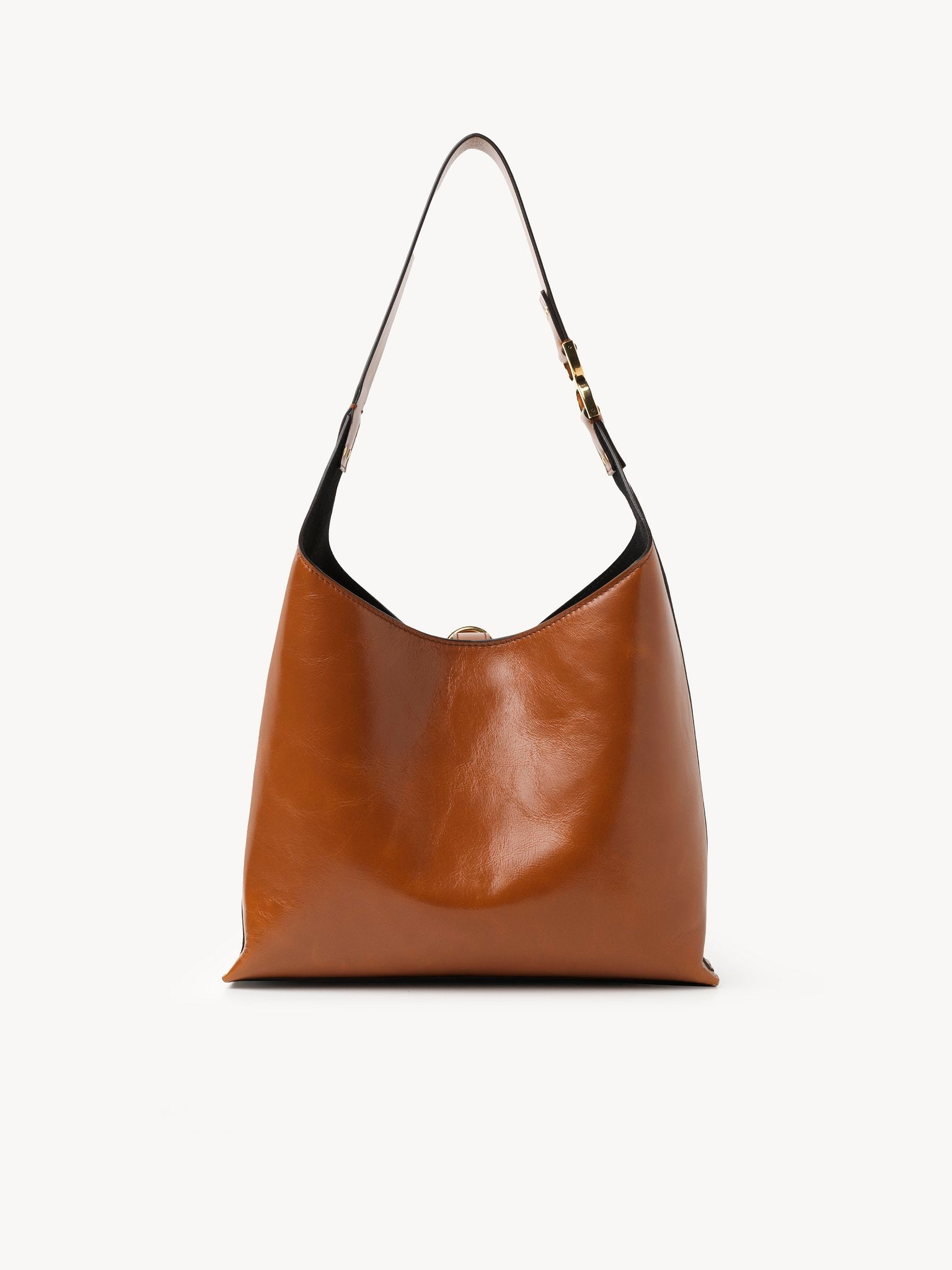 Chloé Chloé - Small Marcie hobo bag in shiny leather