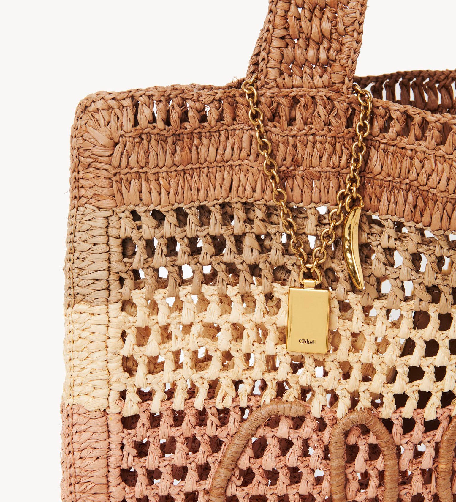 Chloé Chloé - Summer Banana tote bag in raffia