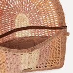 Chloé Chloé - Summer Banana flat pouch with strap in raffia