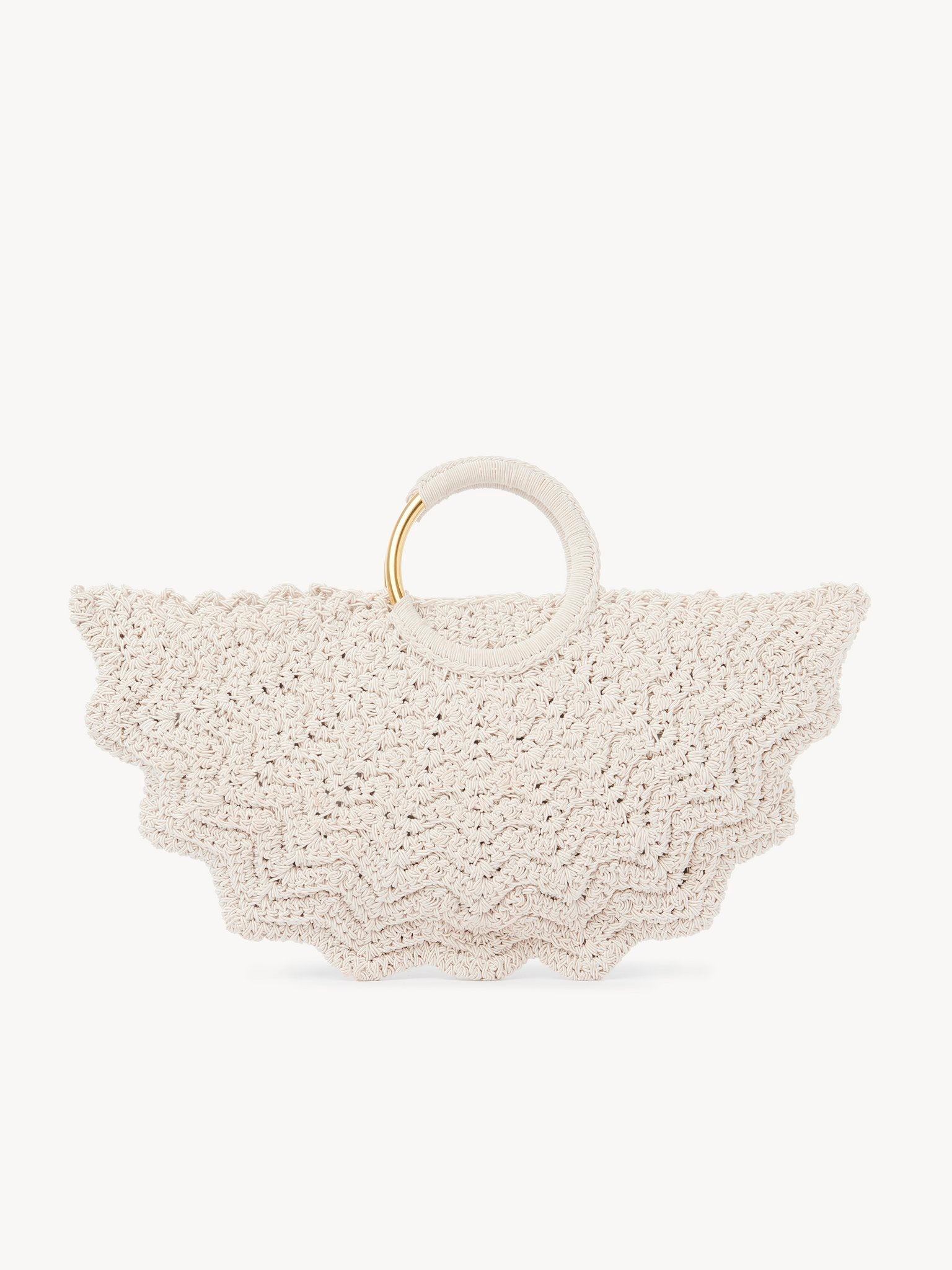 Chloé Chloé - Small Bracelet Paravent tote bag in crochet