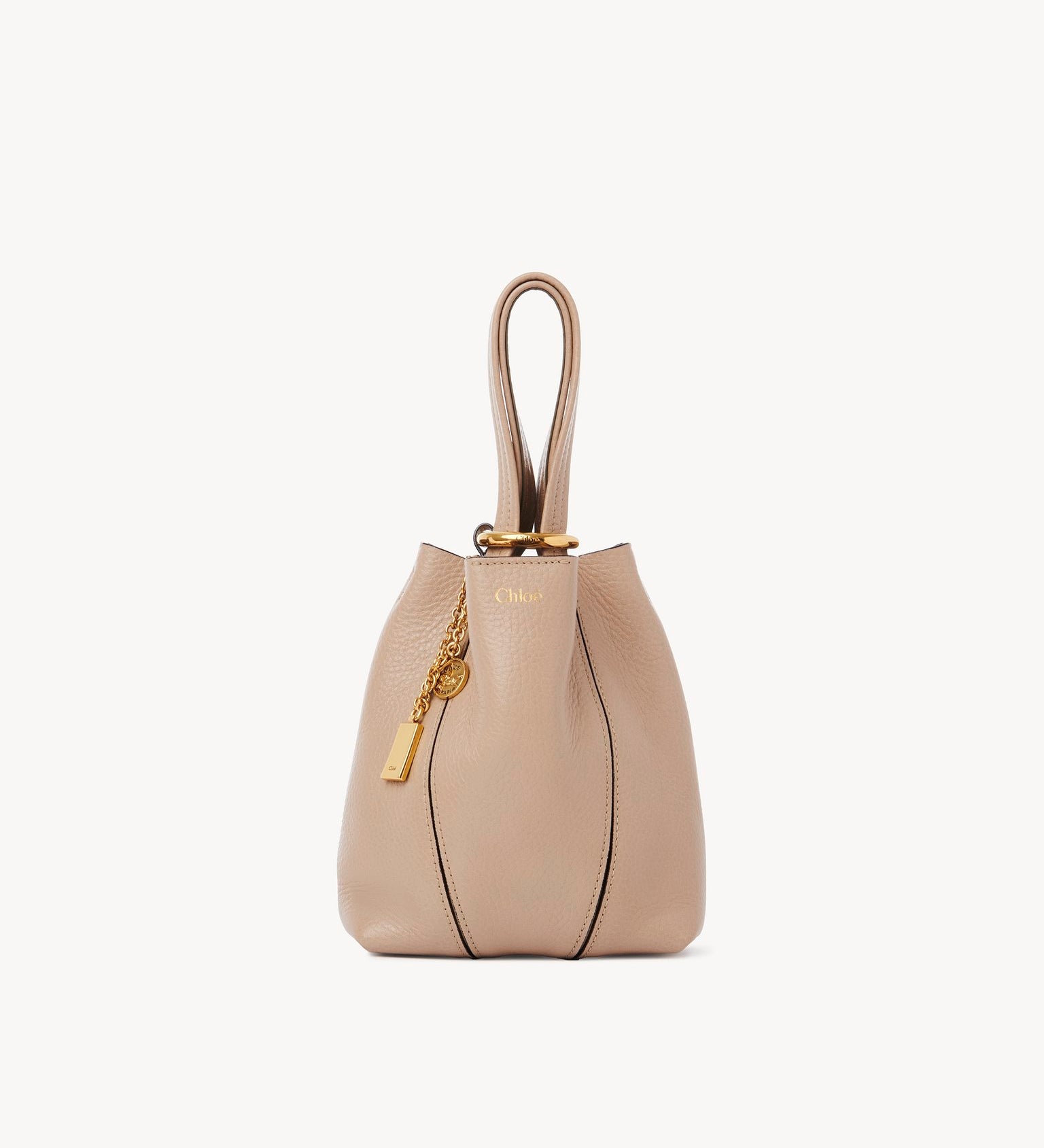 Chloé Chloé - Small Chloé Spin tote bag in grained leather