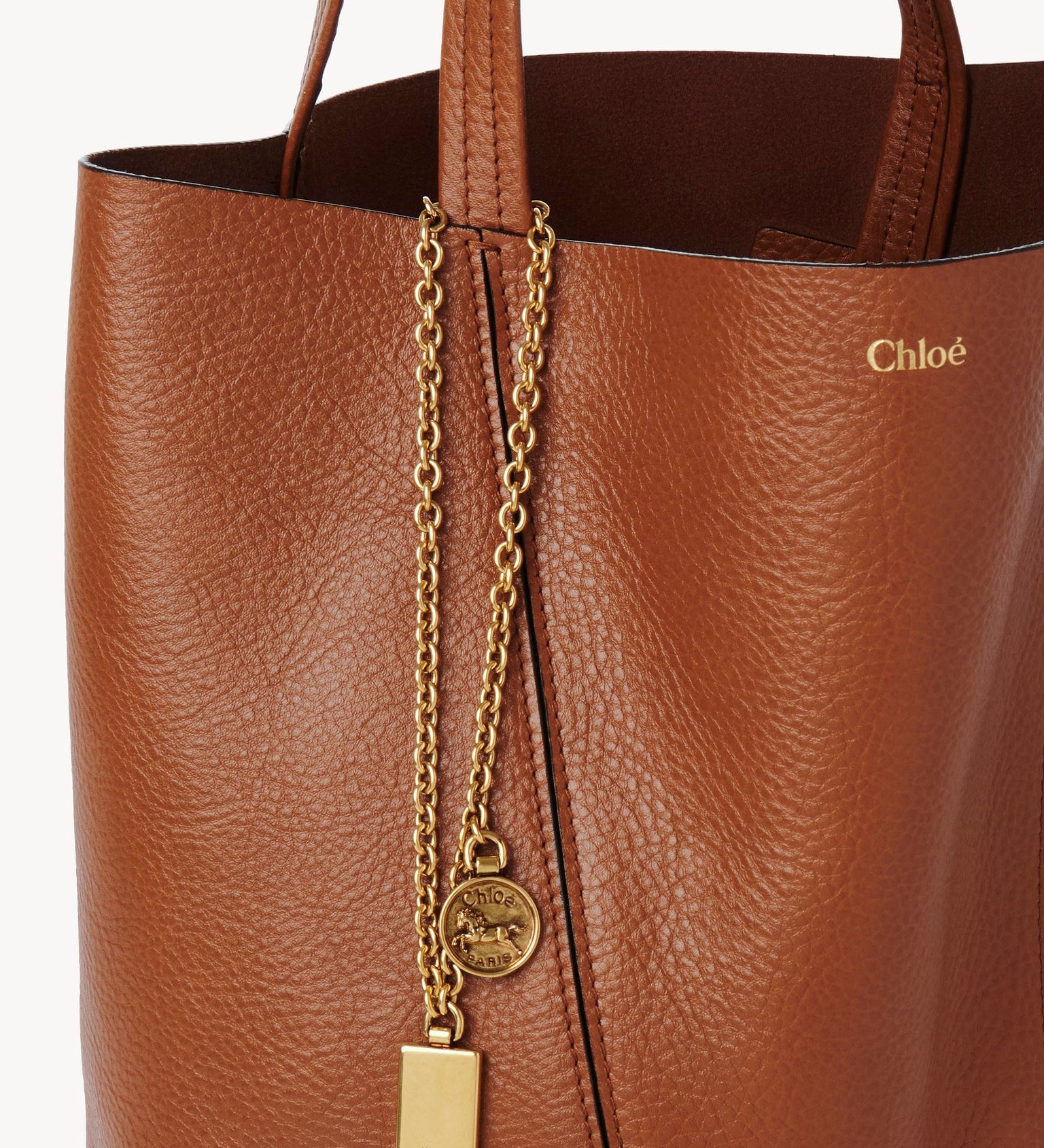 Chloé Chloé - Chloé Spin tote bag in grained leather