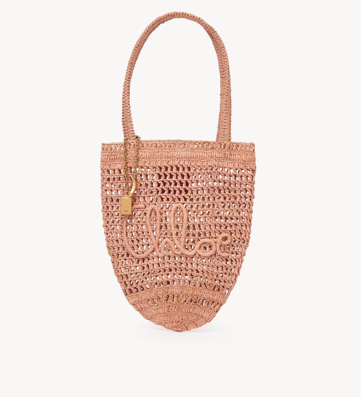 Chloé Chloé - Small Summer Banana tote bag in raffia