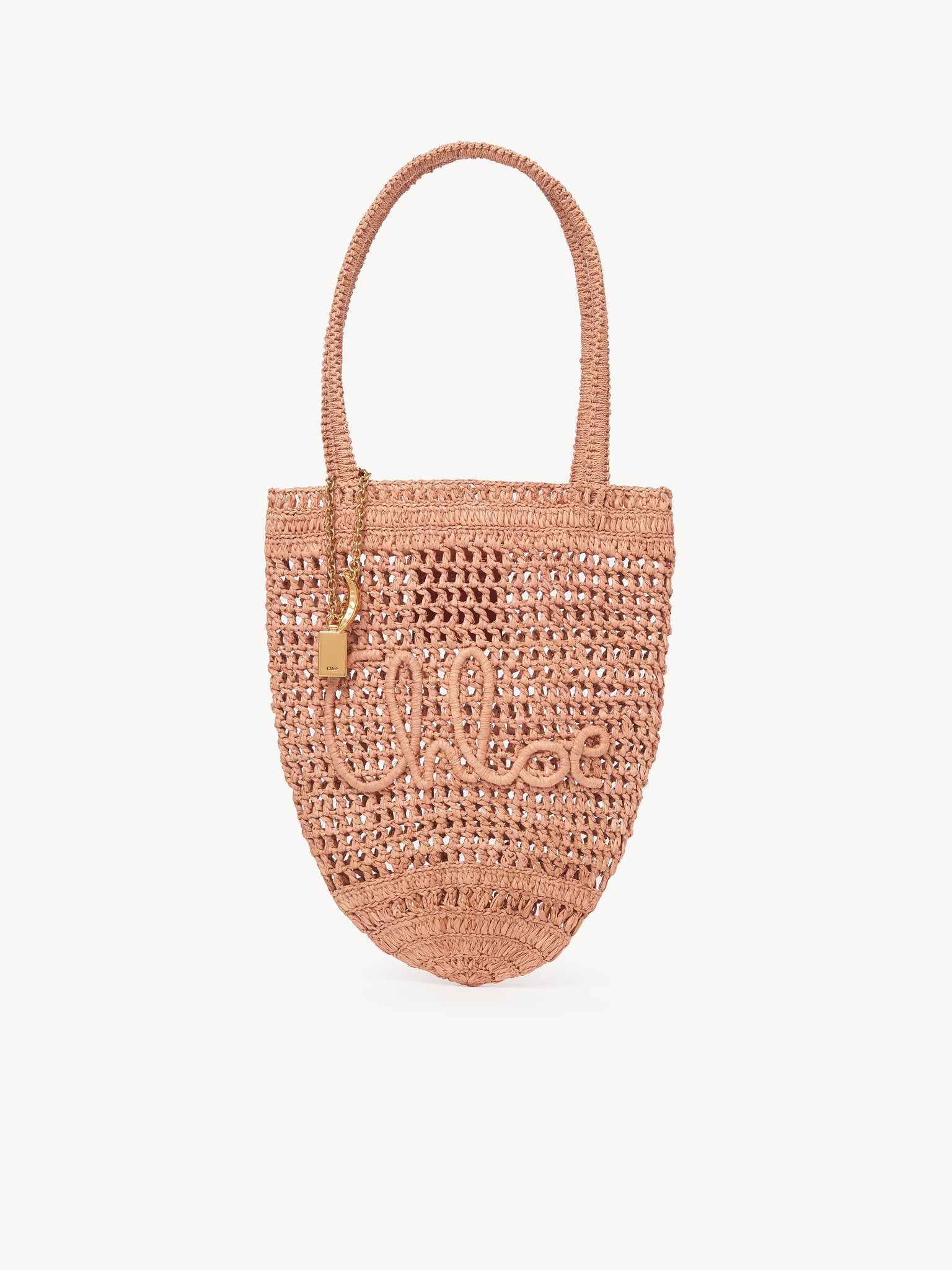 Chloé Chloé - Small Summer Banana tote bag in raffia