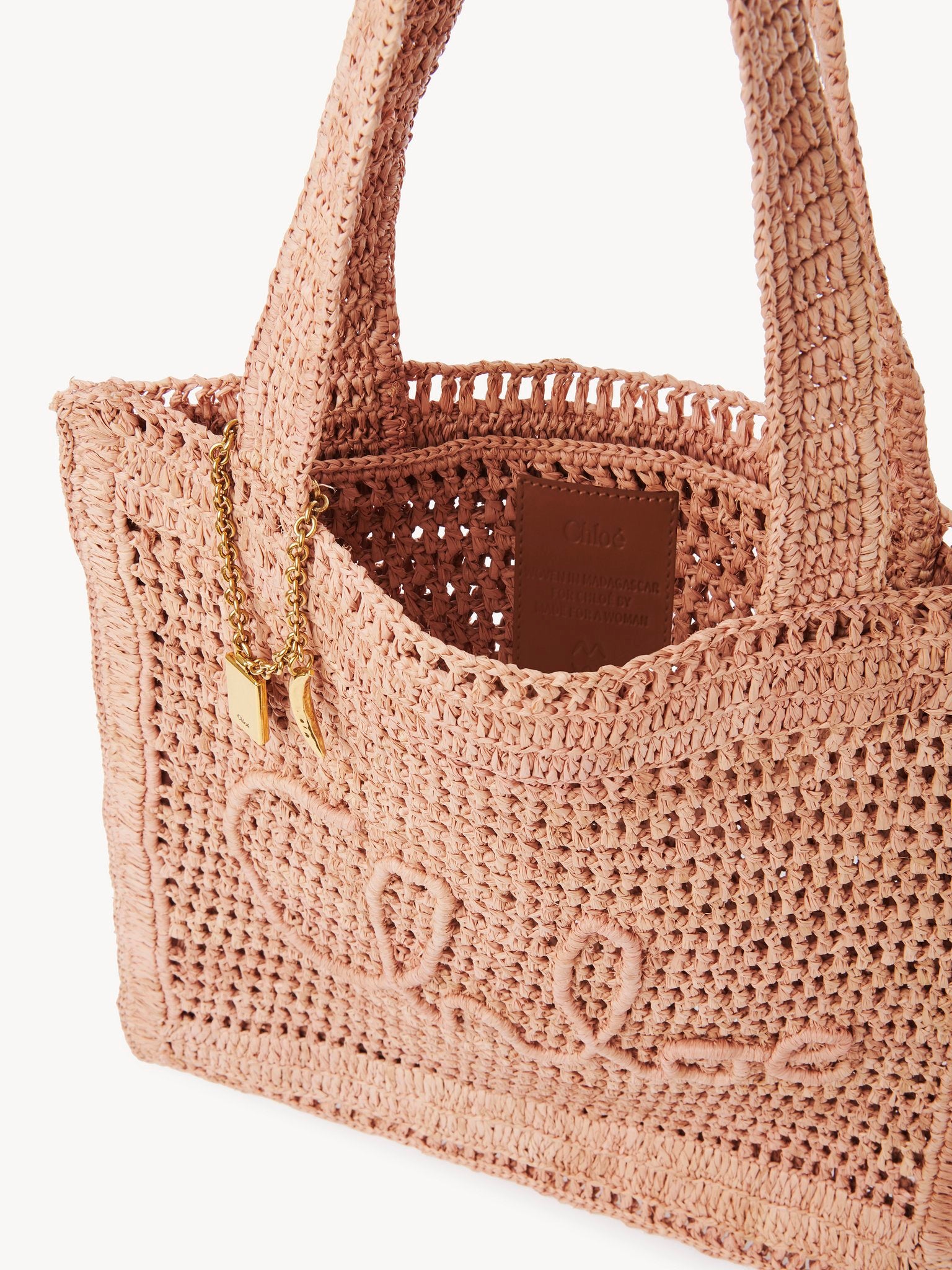 Chloé Chloé - Summer Banana tote bag in raffia