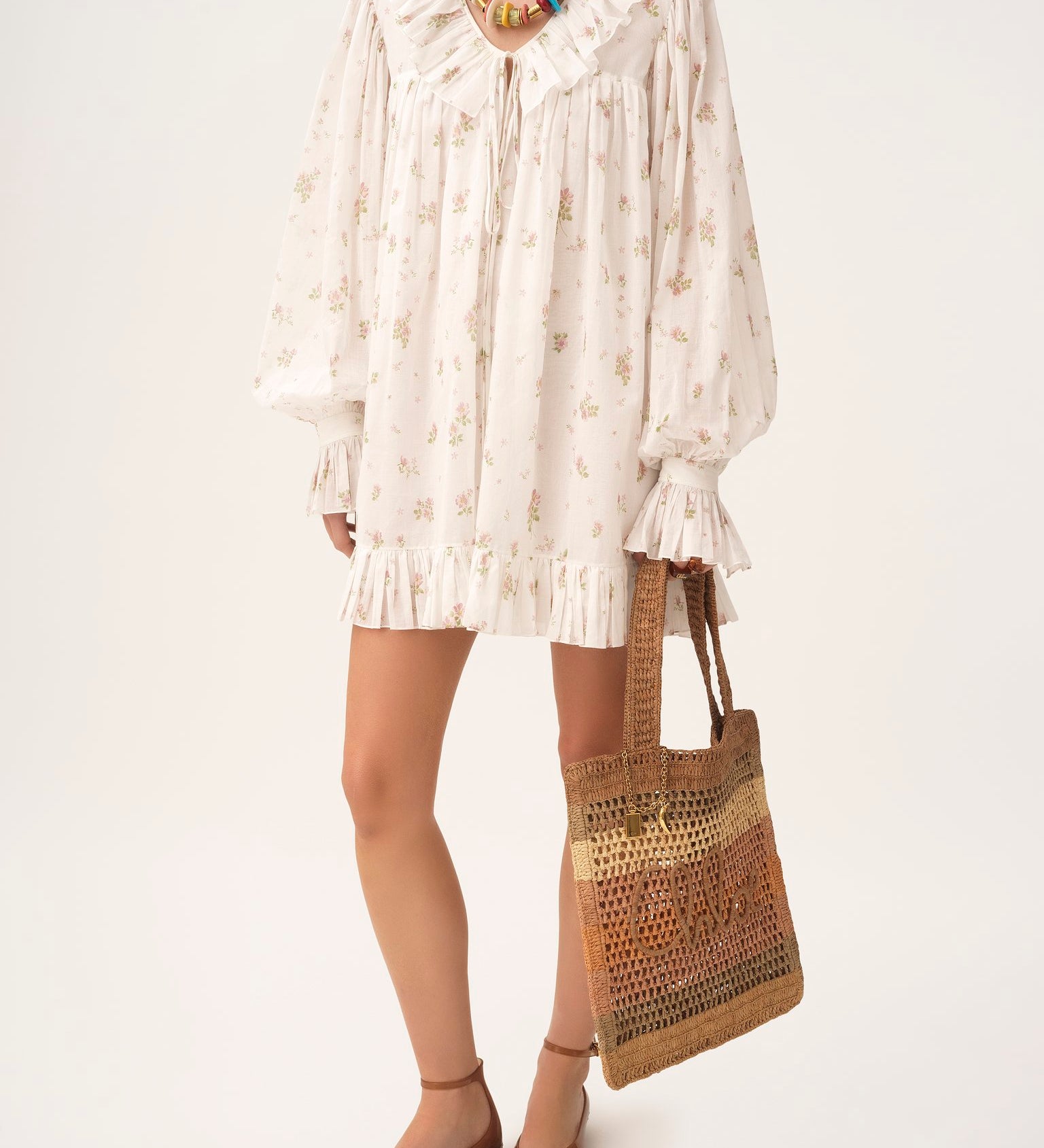 Chloé Chloé - Summer Banana tote bag in raffia