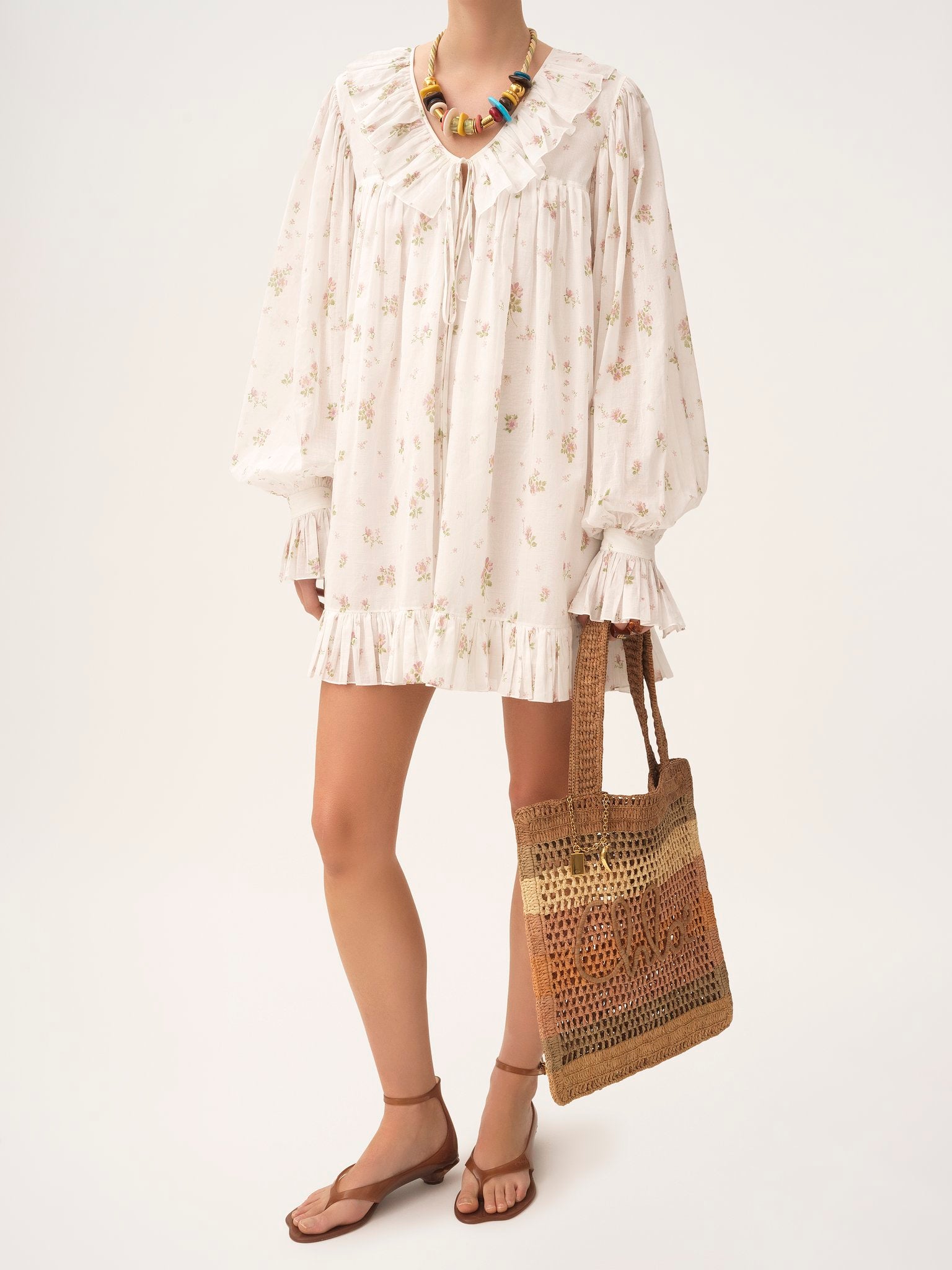 Chloé Chloé - Summer Banana tote bag in raffia