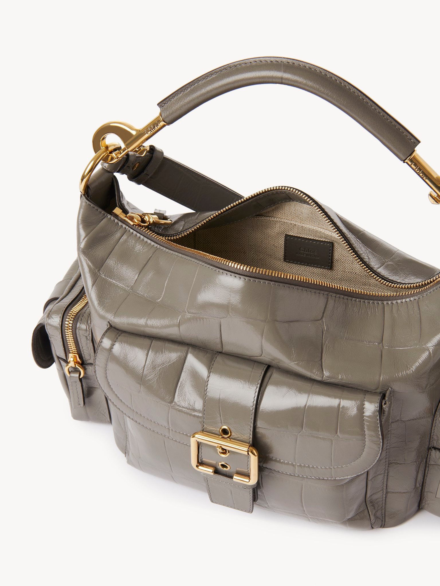 Chloé Chloé - Camera bag in croco-effect leather