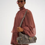 Chloé Chloé - Camera bag in croco-effect leather
