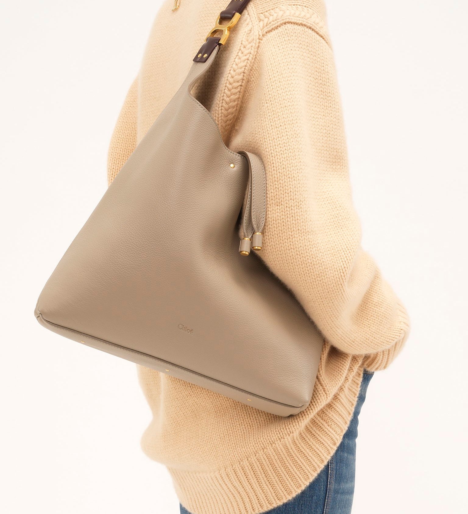 Chloé Chloé - Marcie hobo bag in grained leather