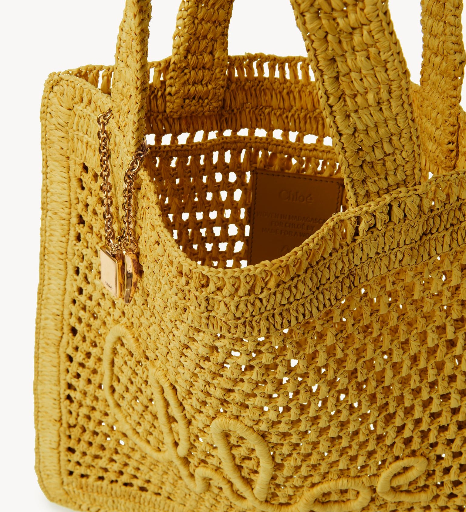 Chloé Chloé - Summer Banana tote bag in raffia