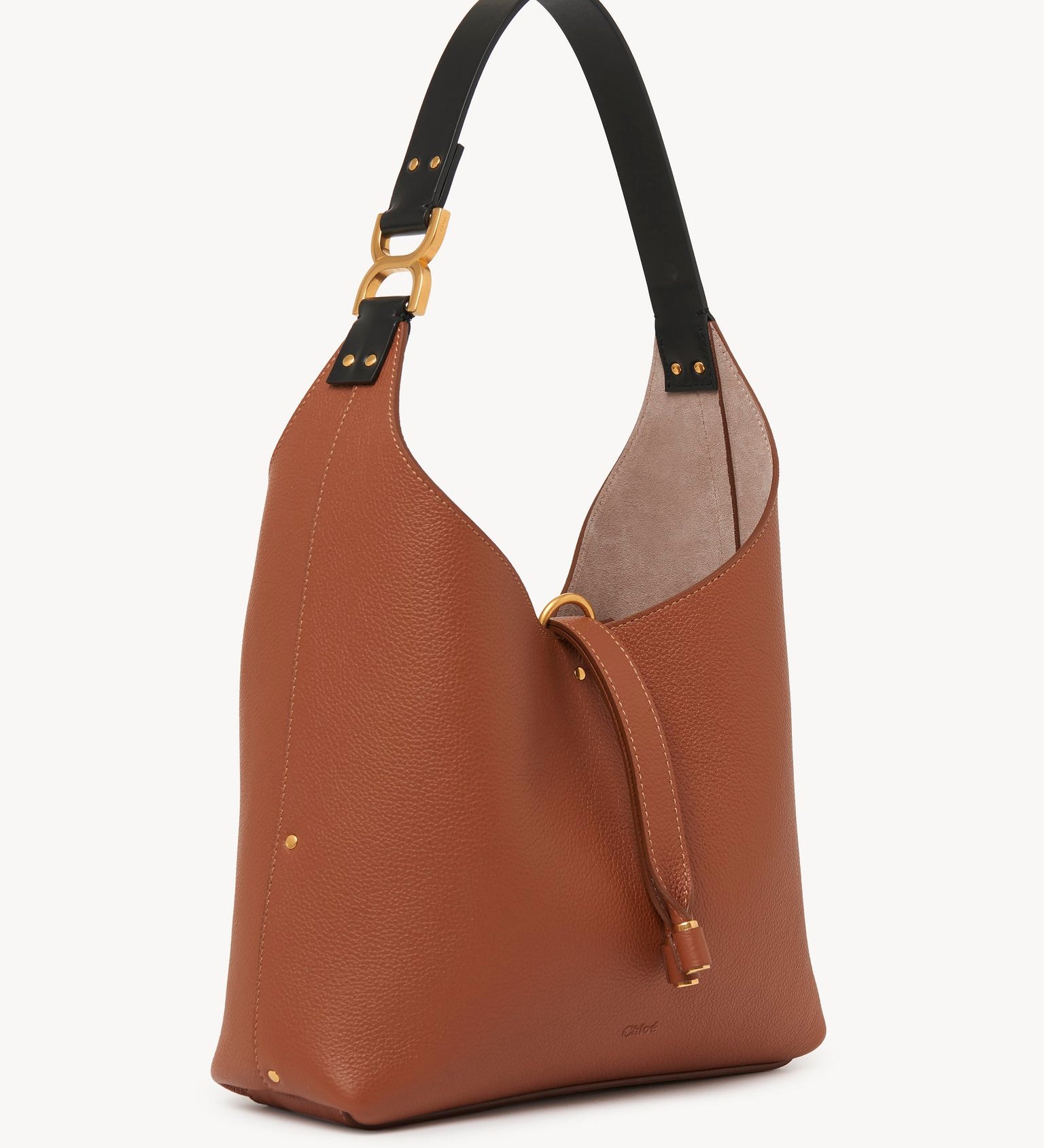 Chloé Chloé - Small Marcie hobo bag in grained leather