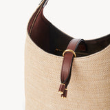Chloé Chloé - Small Marcie hobo bag in raffia-effect fibres 