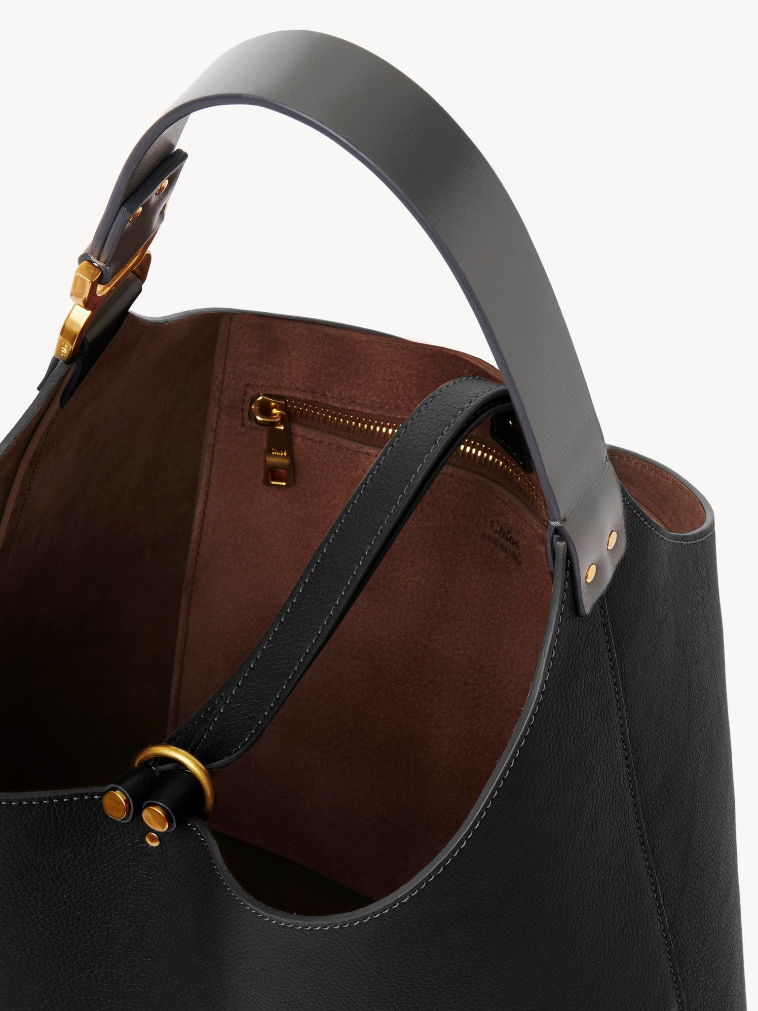 Chloé Chloé - Small Marcie hobo bag in grained leather