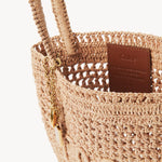 Chloé Chloé - Small Summer Banana tote bag in raffia