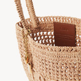 Chloé Chloé - Small Summer Banana tote bag in raffia