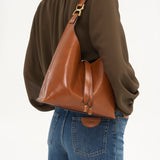 Chloé Chloé - Small Marcie hobo bag in shiny leather