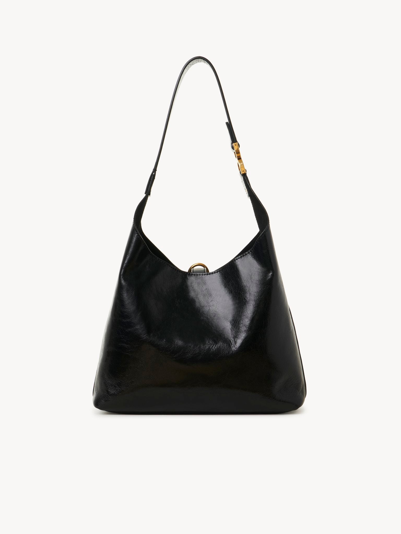 Chloé Chloé - Small Marcie hobo bag in shiny leather