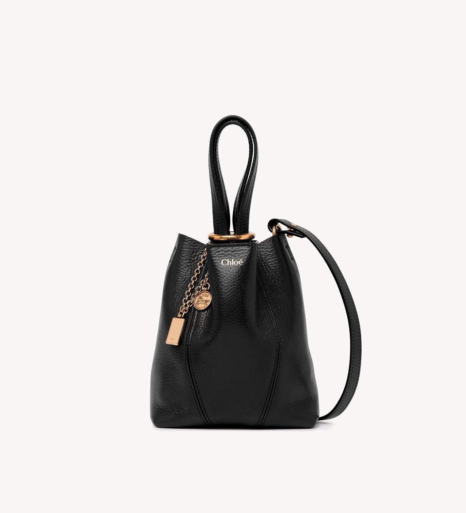 Chloé Chloé - Small Chloé Spin tote bag in grained leather