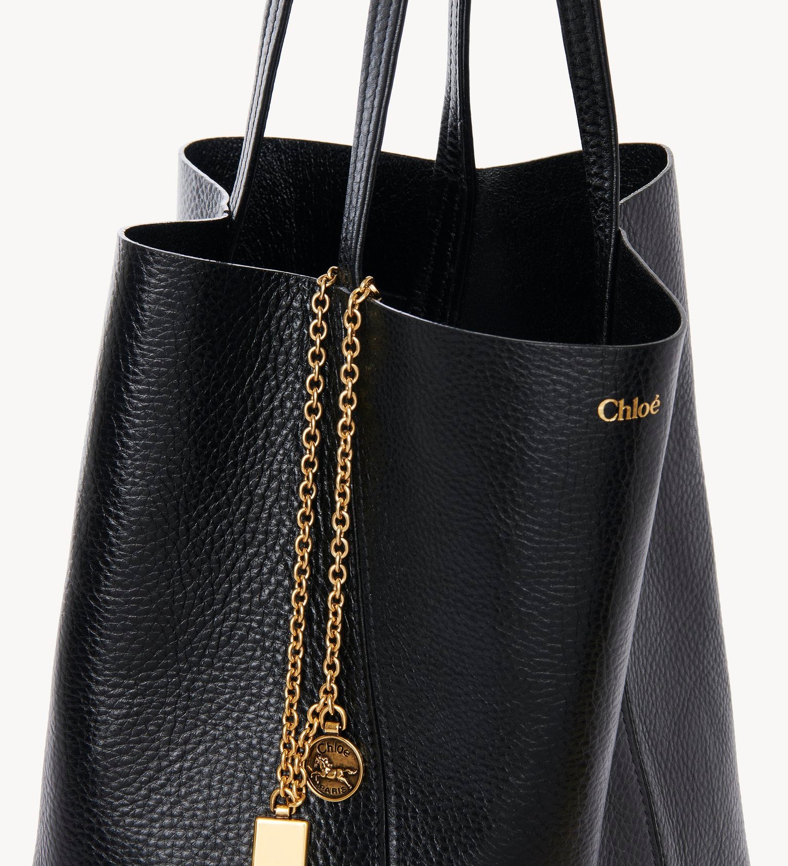 Chloé Chloé - Chloé Spin tote bag in grained leather