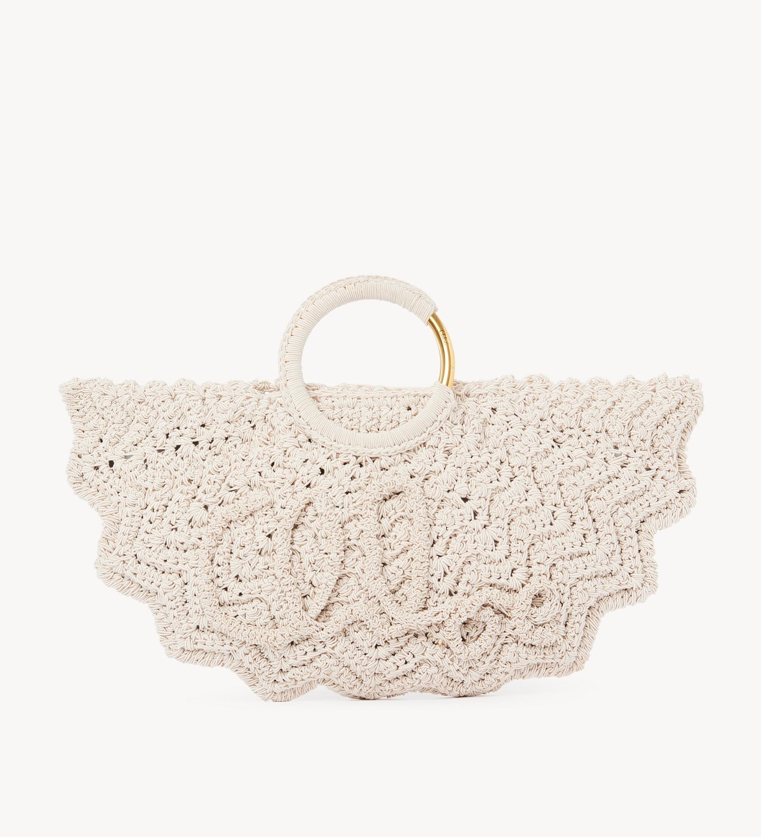 Chloé Chloé - Small Bracelet Paravent tote bag in crochet