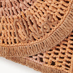 Chloé Chloé - Summer Banana flat pouch with strap in raffia