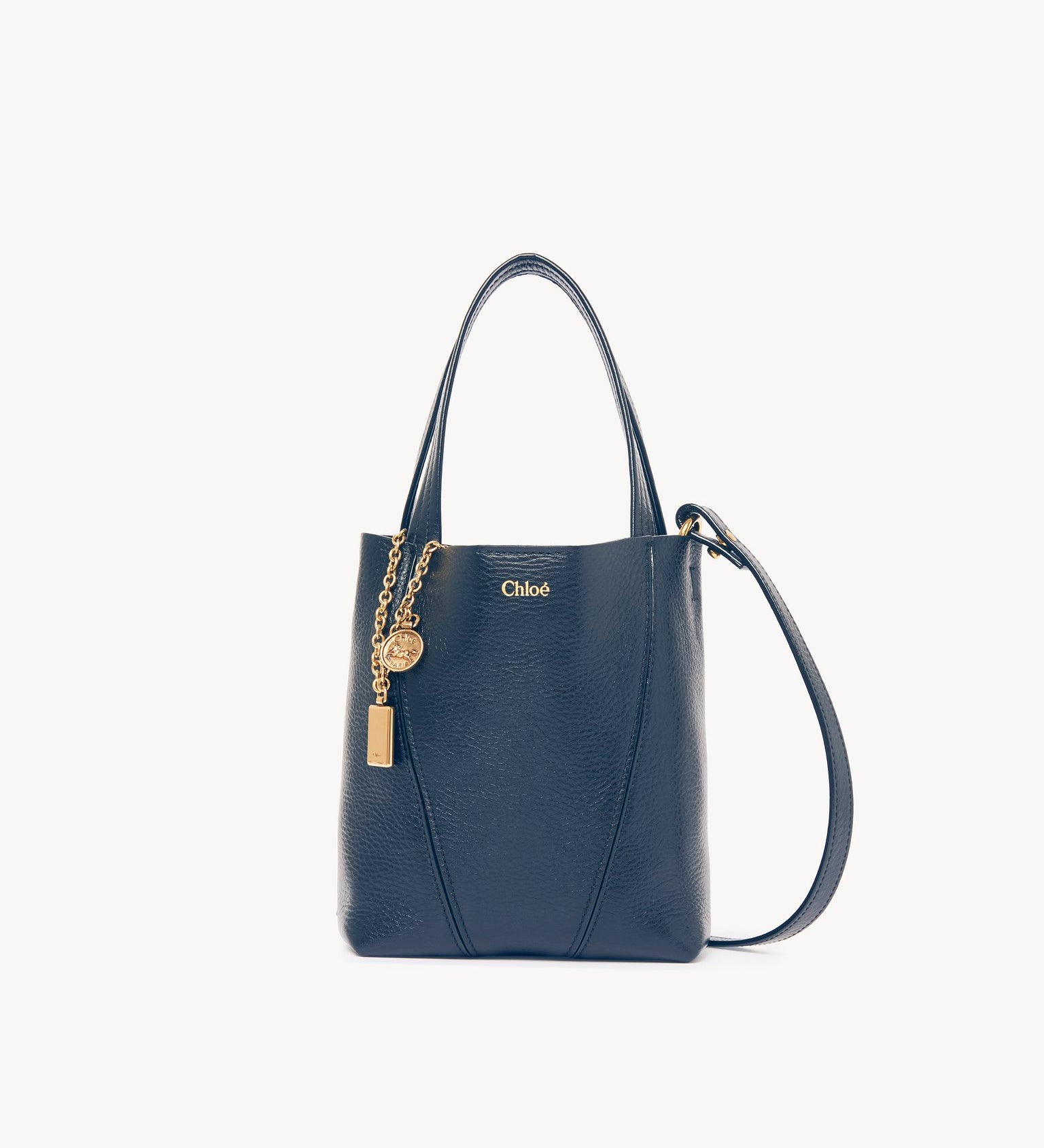 Chloé Chloé - Small Chloé Spin tote bag in grained leather