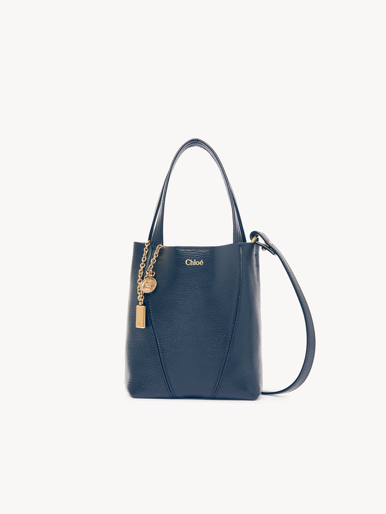 Chloé Chloé - Small Chloé Spin tote bag in grained leather